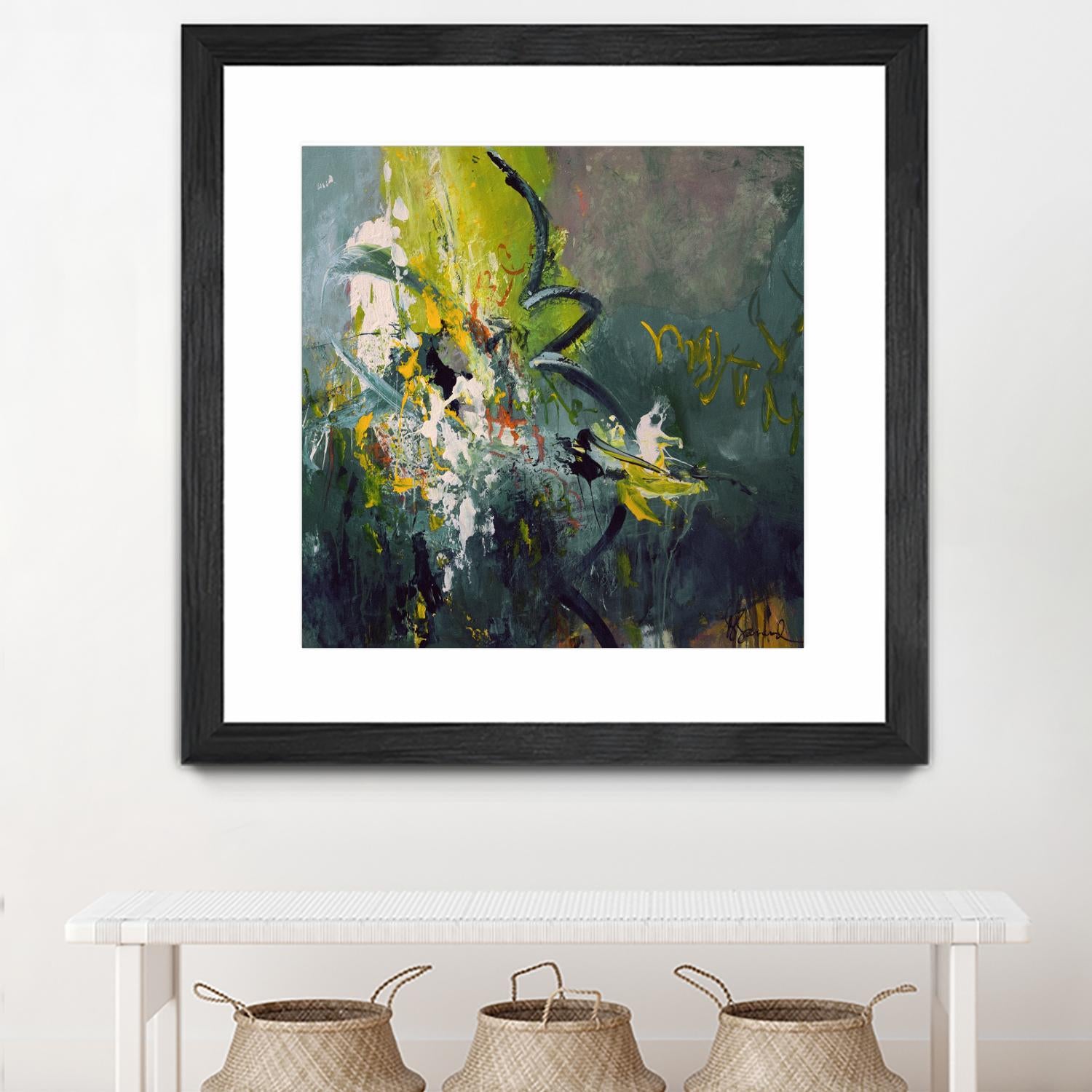 Happiness by Doris Savard on GIANT ART - green abstract