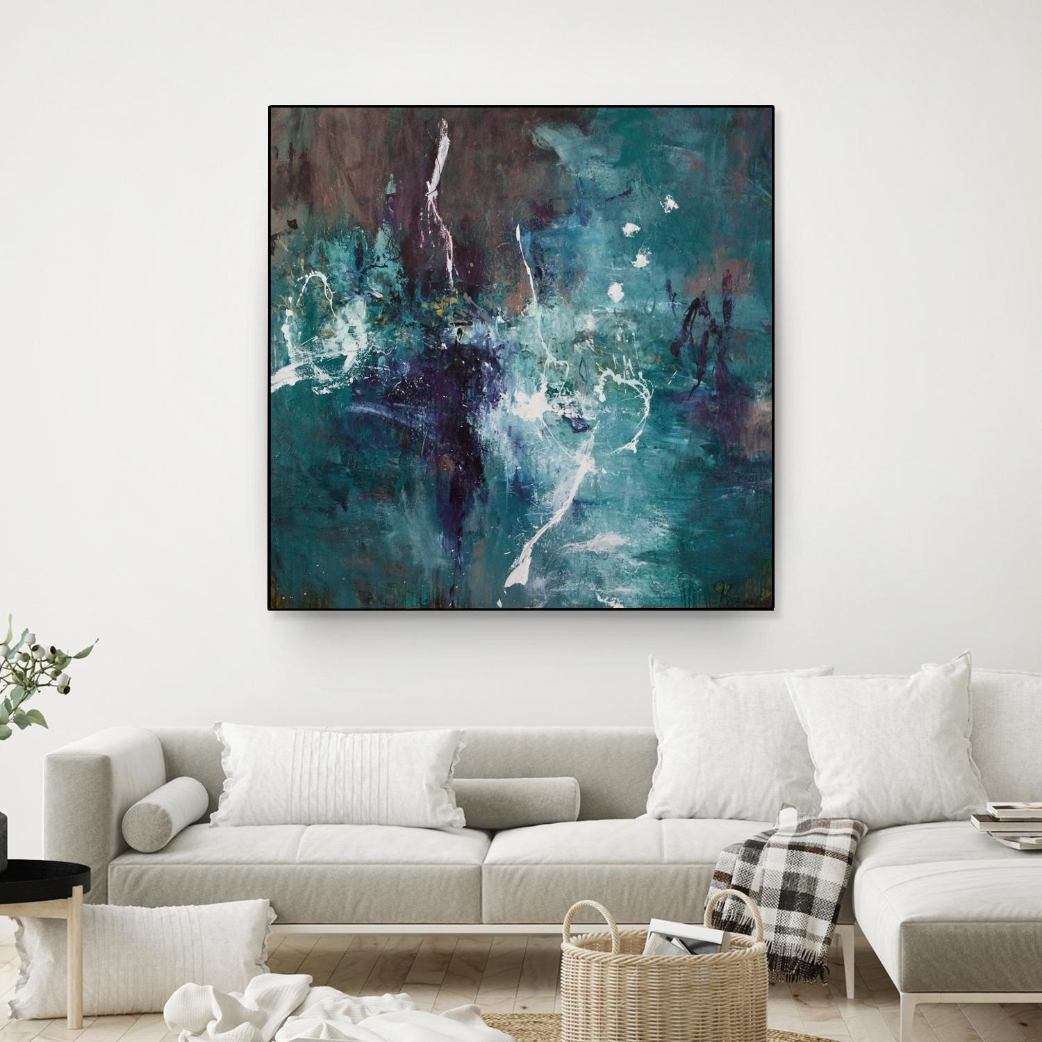 New Emergence by Doris Savard on GIANT ART - blue abstract