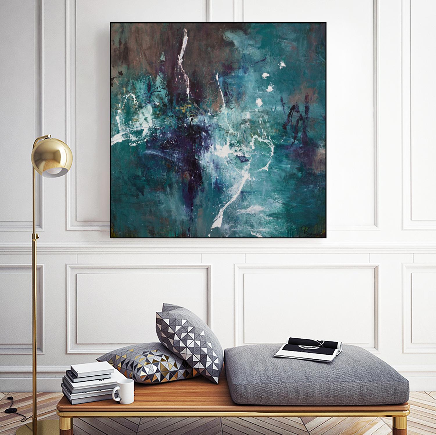 New Emergence by Doris Savard on GIANT ART - blue abstract