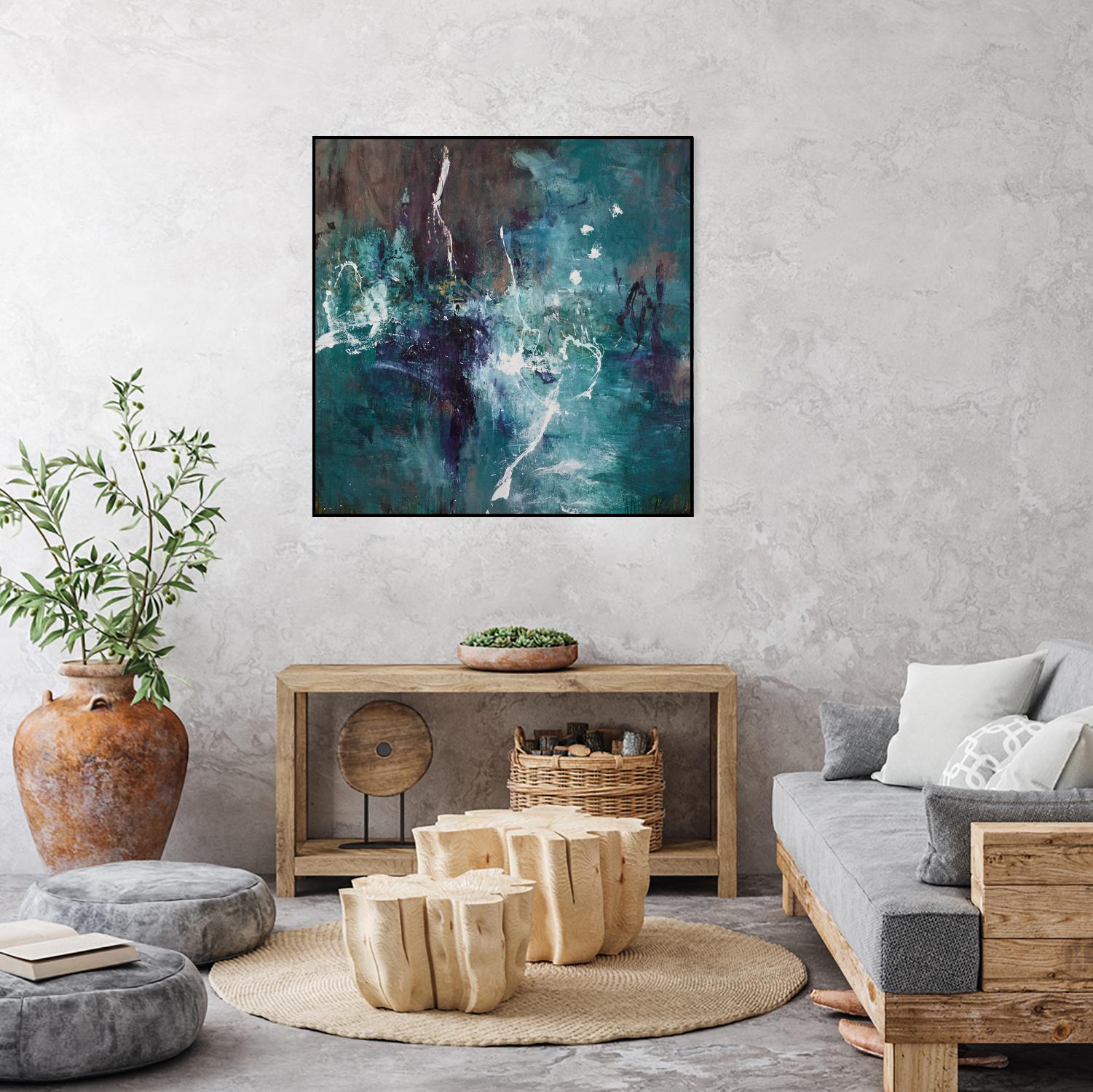 New Emergence by Doris Savard on GIANT ART - blue abstract