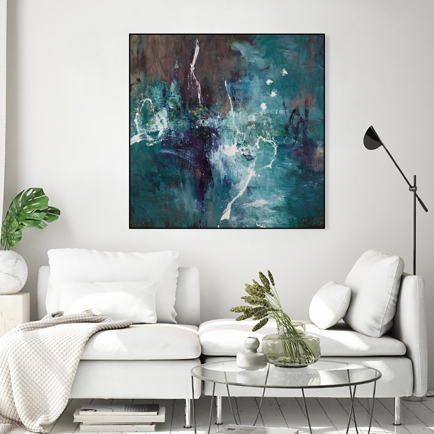 New Emergence by Doris Savard on GIANT ART - blue abstract