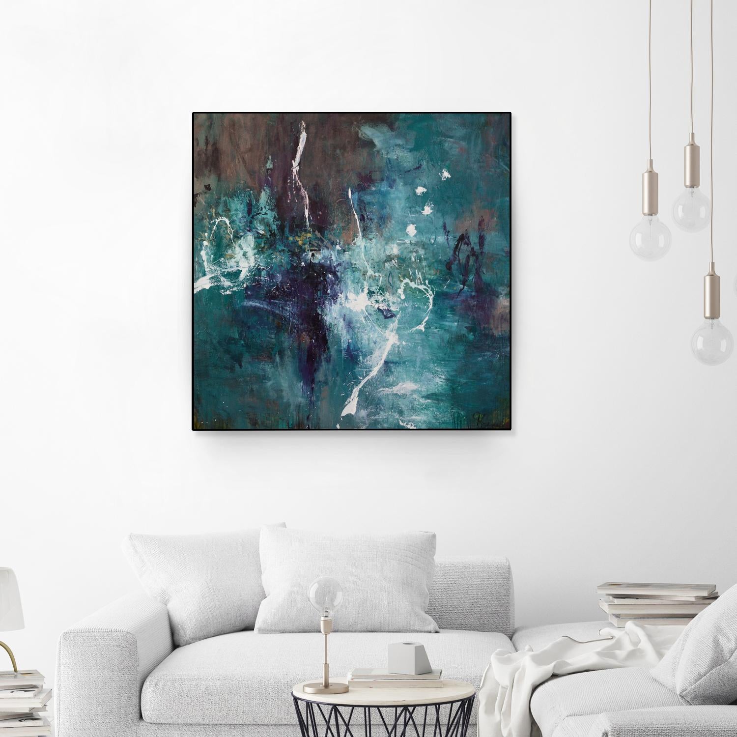 New Emergence by Doris Savard on GIANT ART - blue abstract