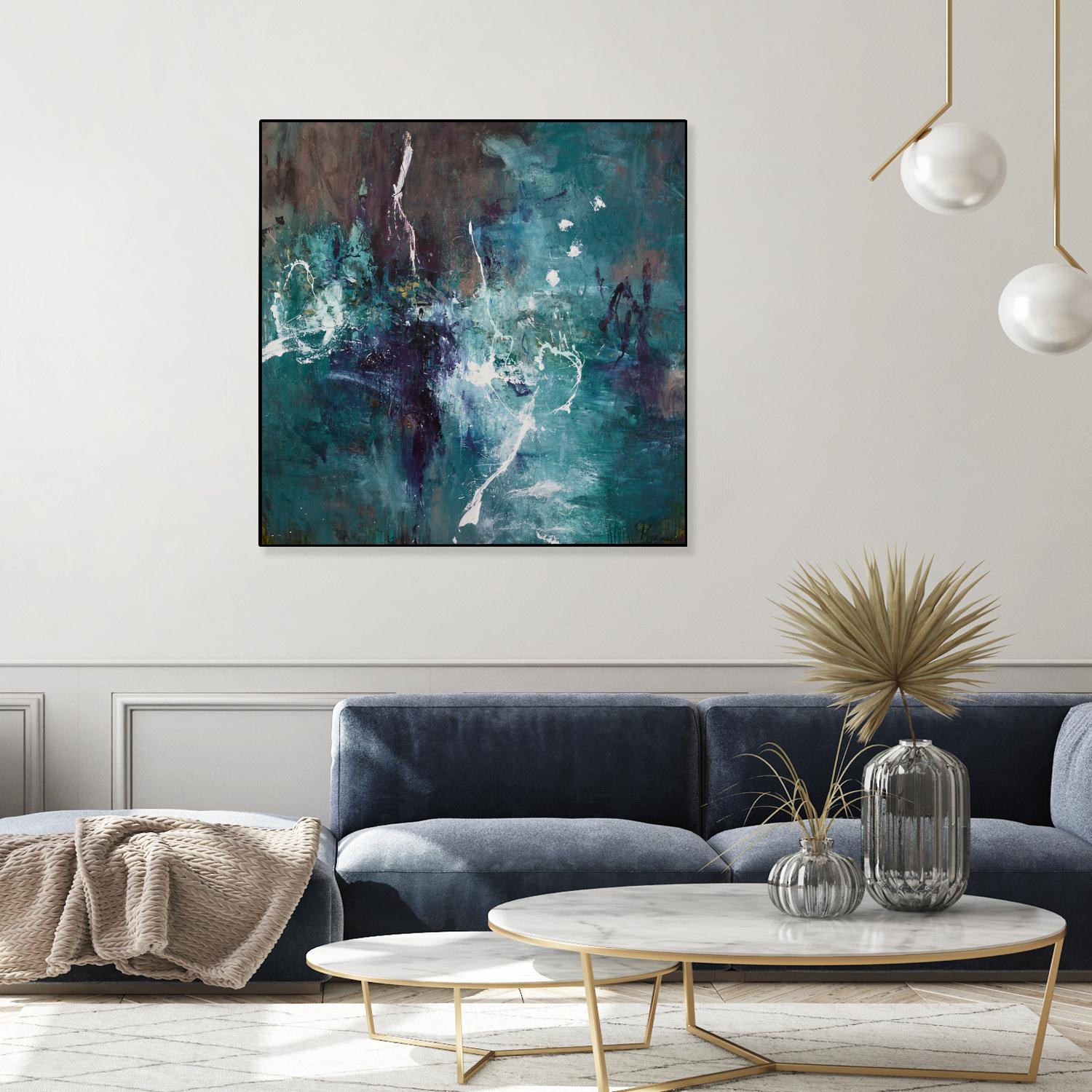 New Emergence by Doris Savard on GIANT ART - blue abstract