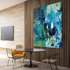 Abstract Flower by Doris Savard on GIANT ART - blue abstract