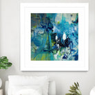 Abstract Flower by Doris Savard on GIANT ART - blue abstract