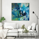 Abstract Flower by Doris Savard on GIANT ART - blue abstract
