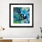 Abstract Flower by Doris Savard on GIANT ART - blue abstract