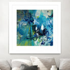 Abstract Flower by Doris Savard on GIANT ART - blue abstract