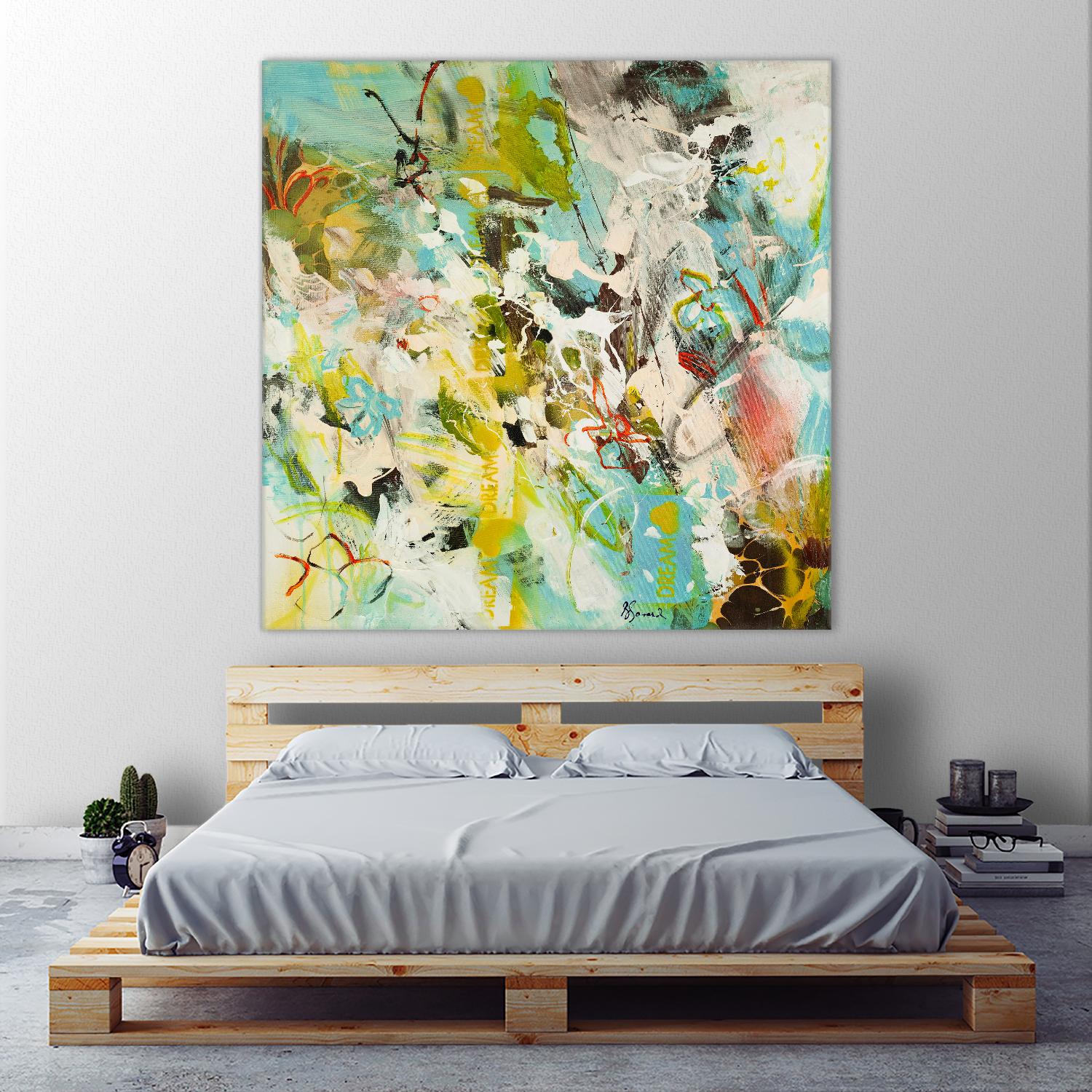 Sweet Dream I by Doris Savard on GIANT ART - pink abstract