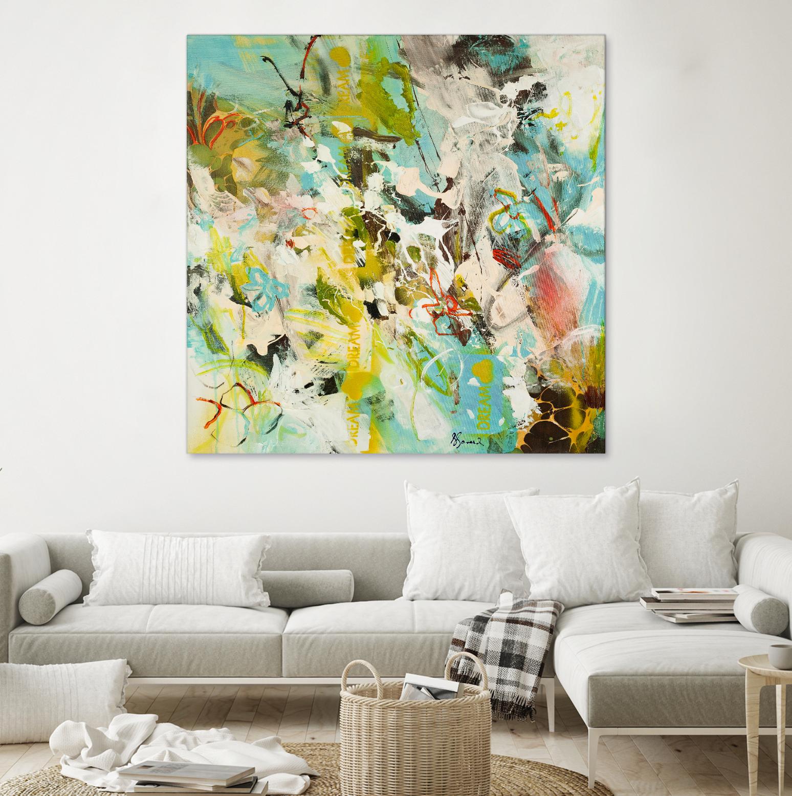 Sweet Dream I by Doris Savard on GIANT ART - pink abstract