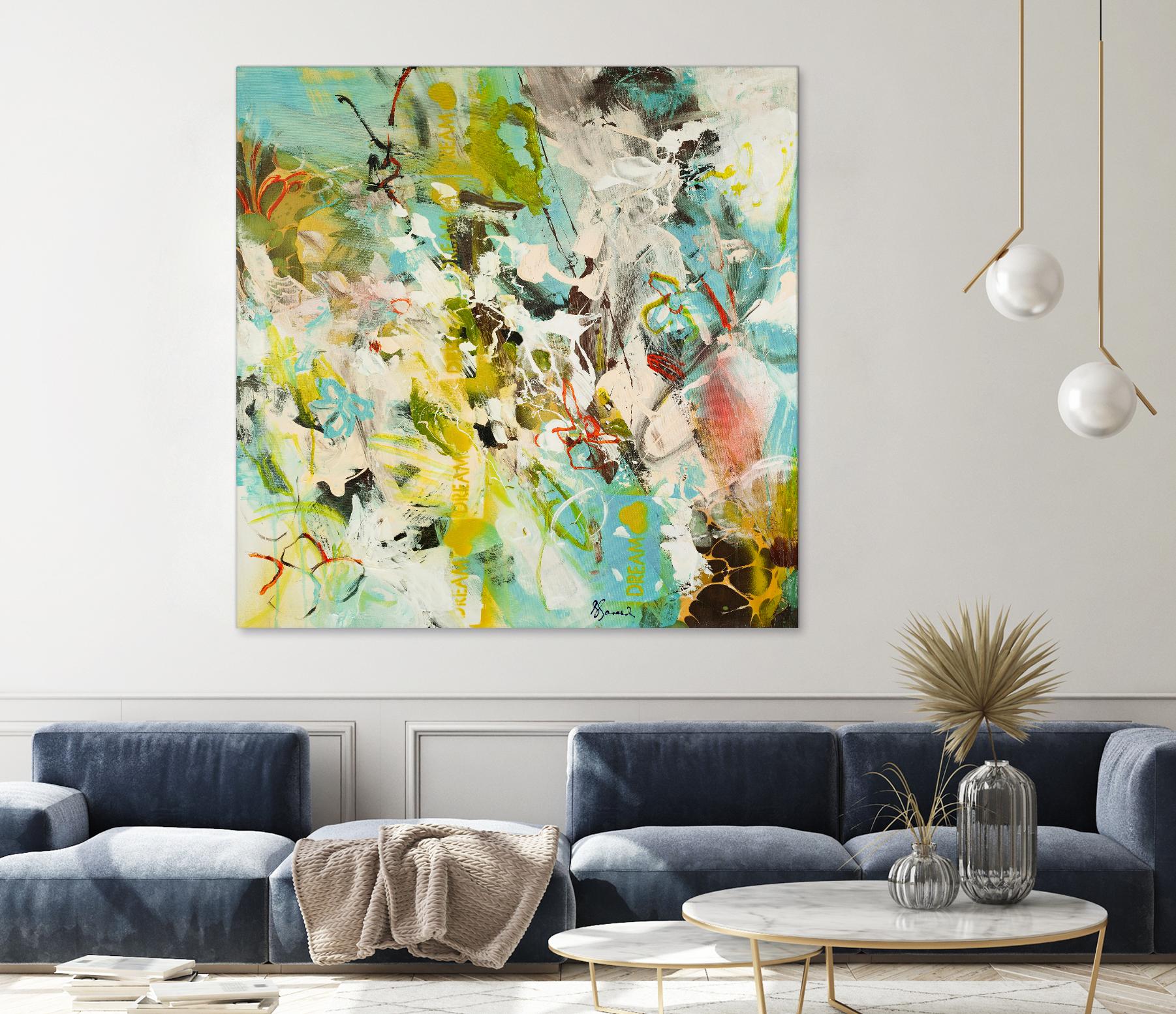 Sweet Dream I by Doris Savard on GIANT ART - pink abstract
