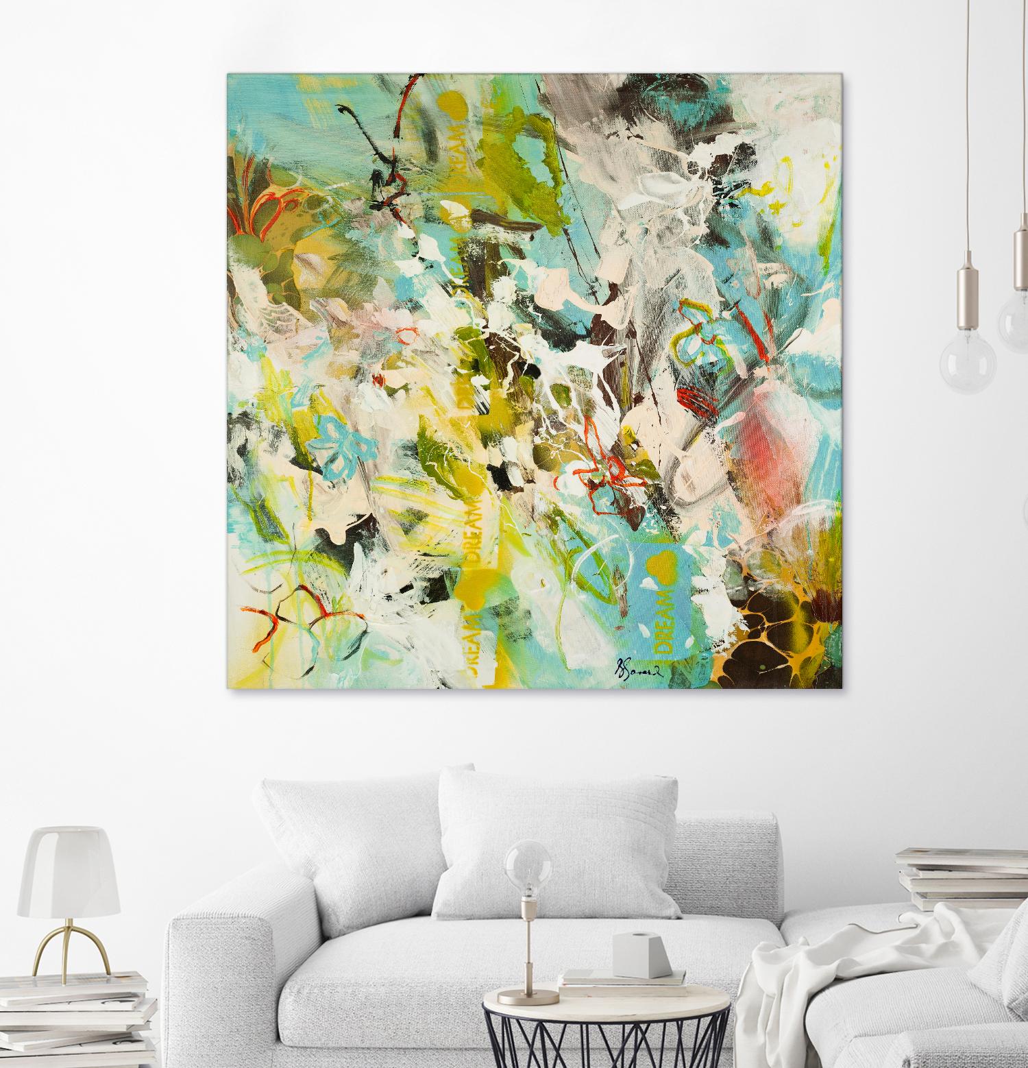 Sweet Dream I by Doris Savard on GIANT ART - pink abstract