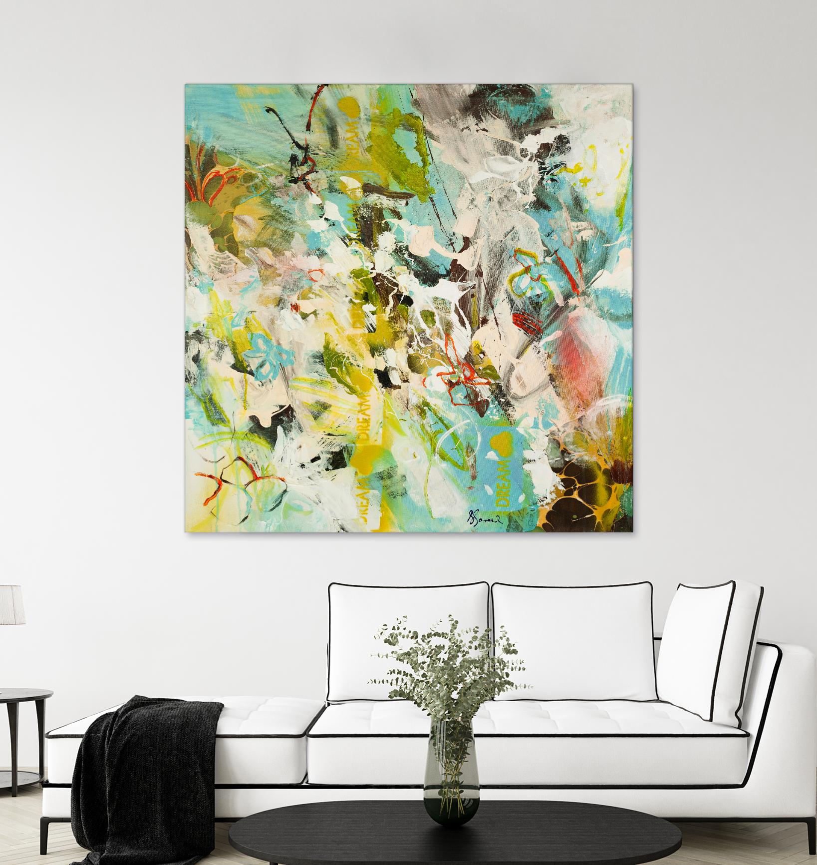Sweet Dream I by Doris Savard on GIANT ART - pink abstract