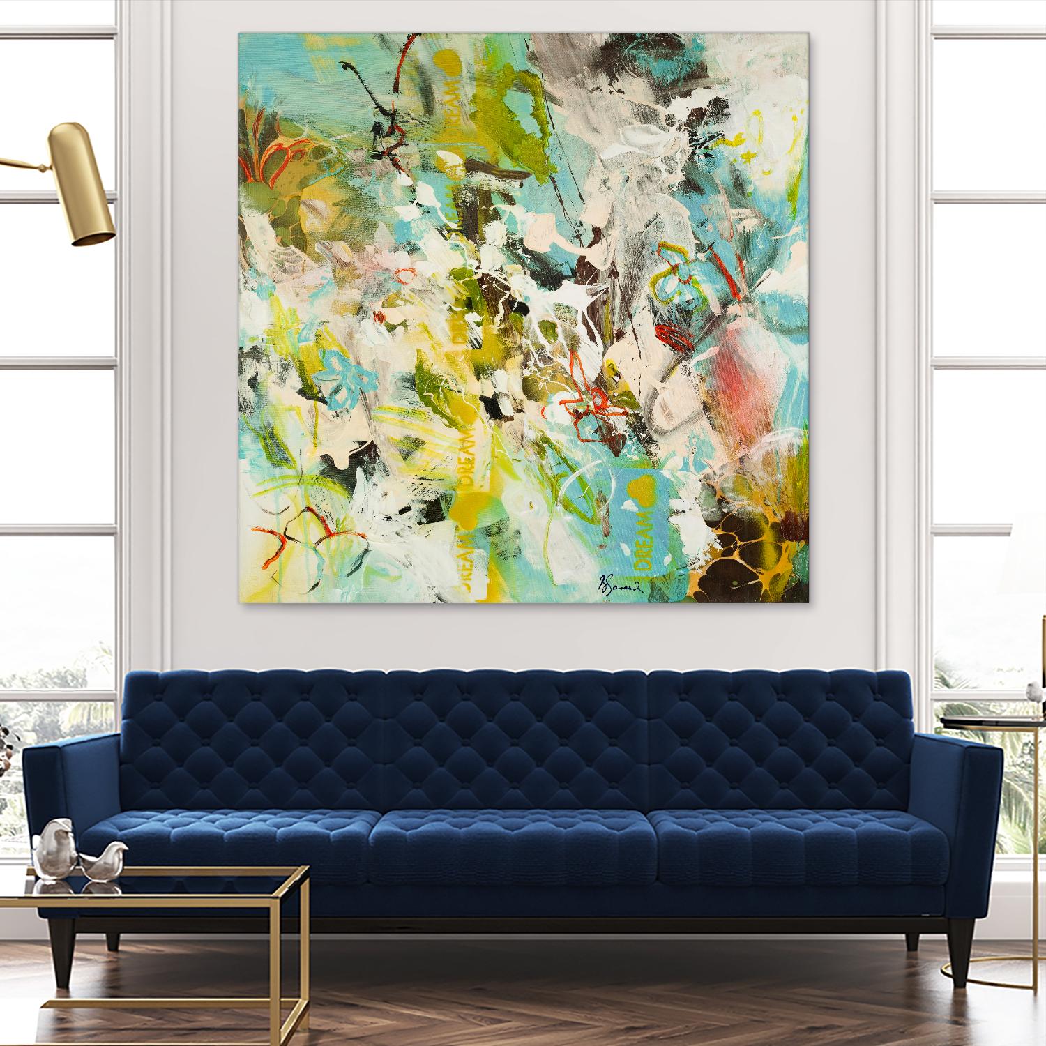 Sweet Dream I by Doris Savard on GIANT ART - pink abstract