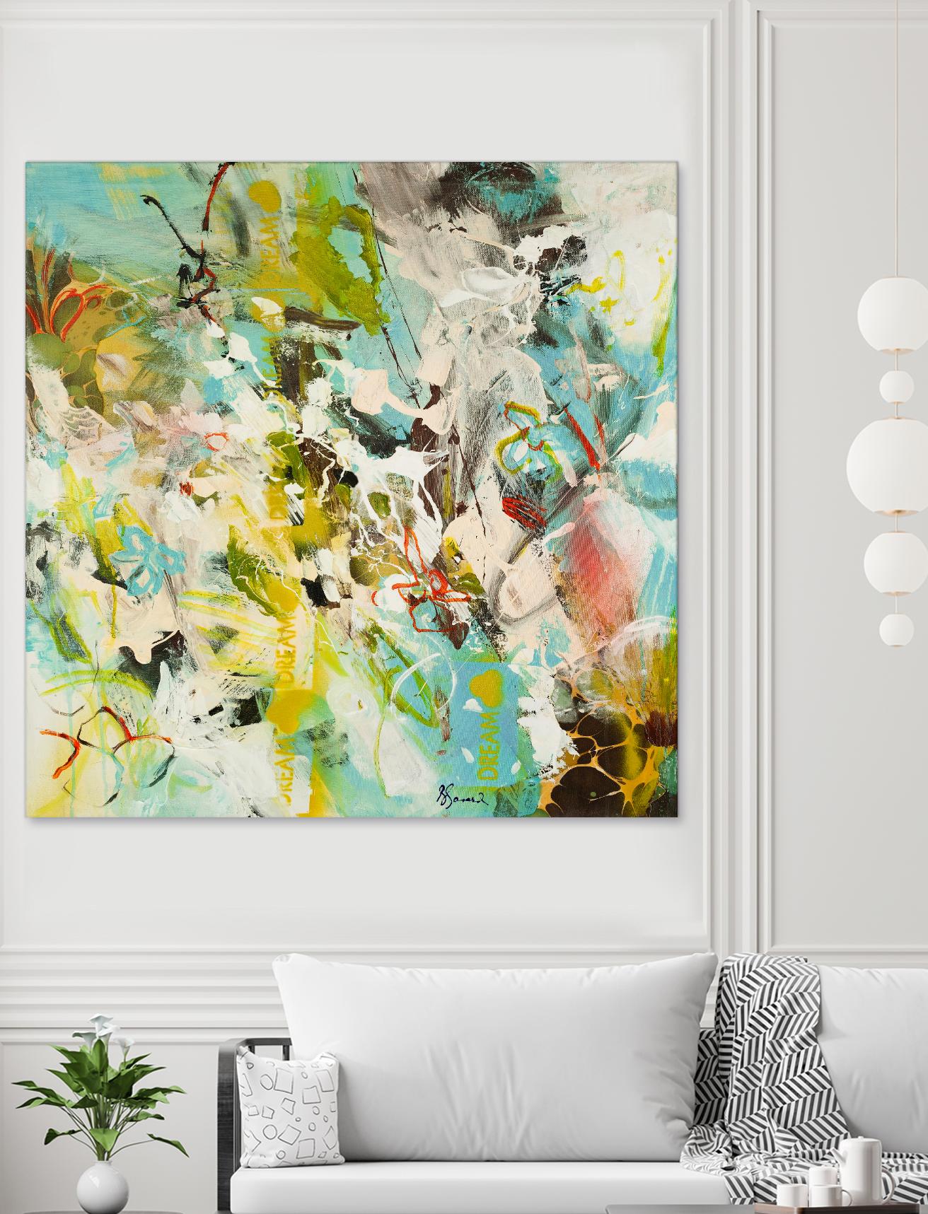 Sweet Dream I by Doris Savard on GIANT ART - pink abstract