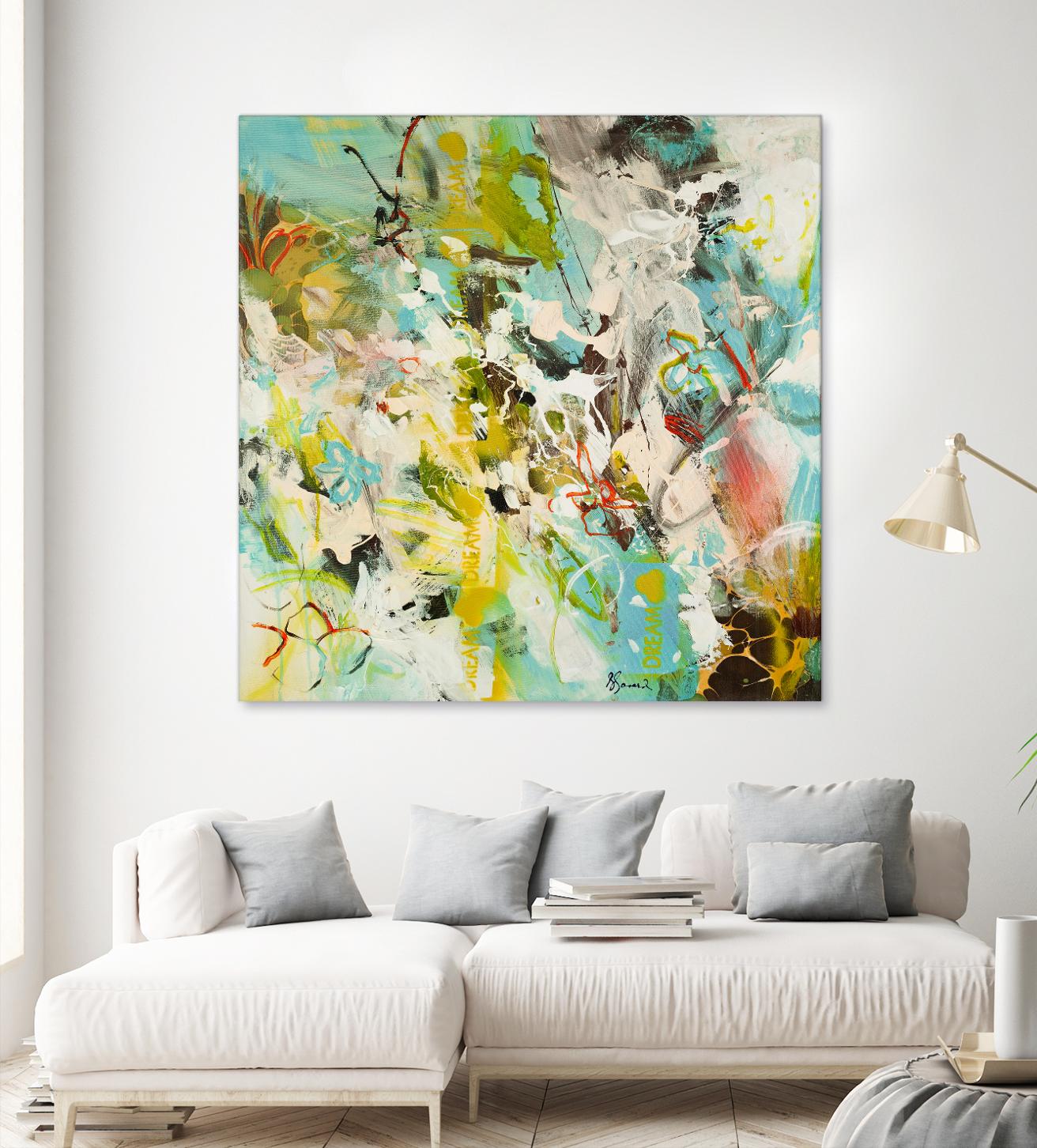 Sweet Dream I by Doris Savard on GIANT ART - pink abstract
