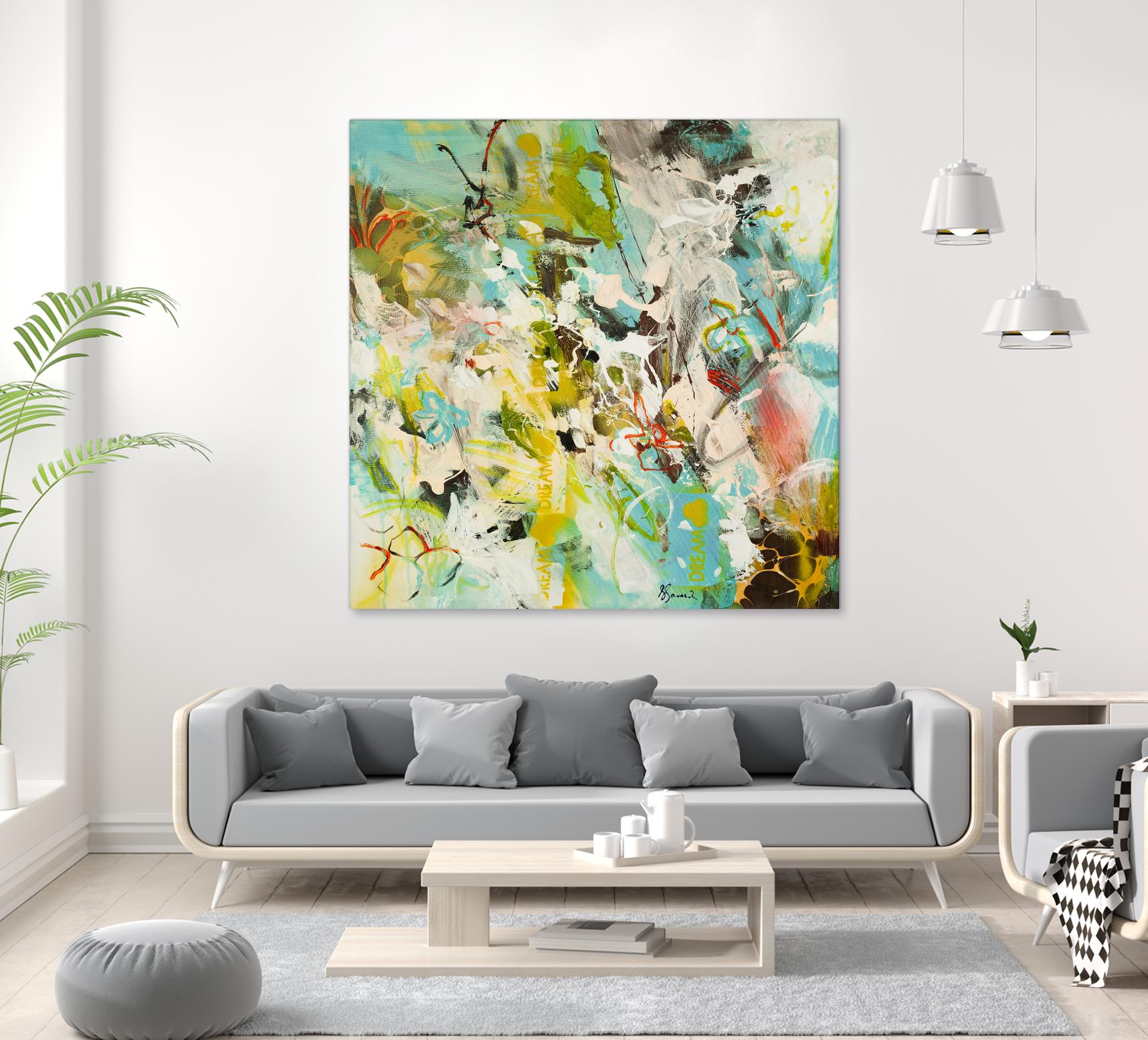 Sweet Dream I by Doris Savard on GIANT ART - pink abstract