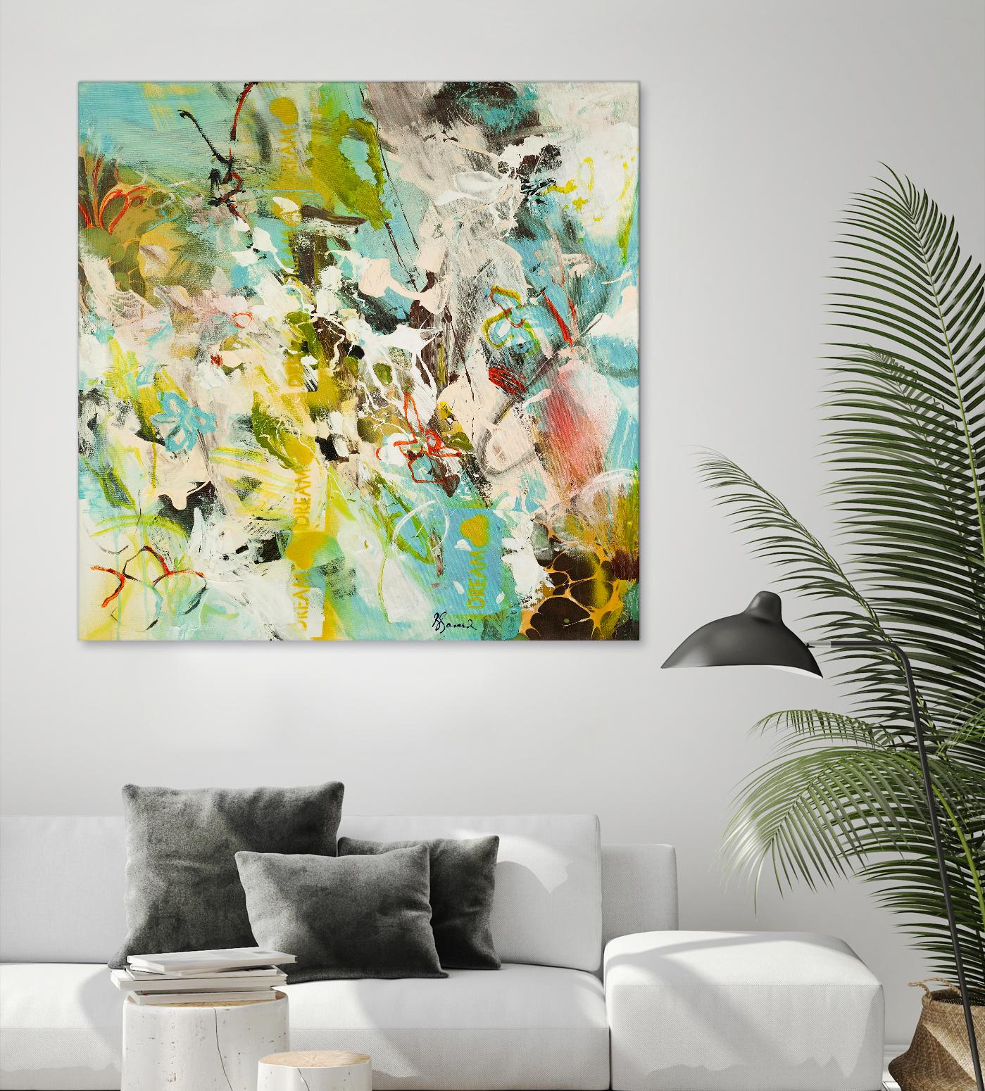 Sweet Dream I by Doris Savard on GIANT ART - pink abstract