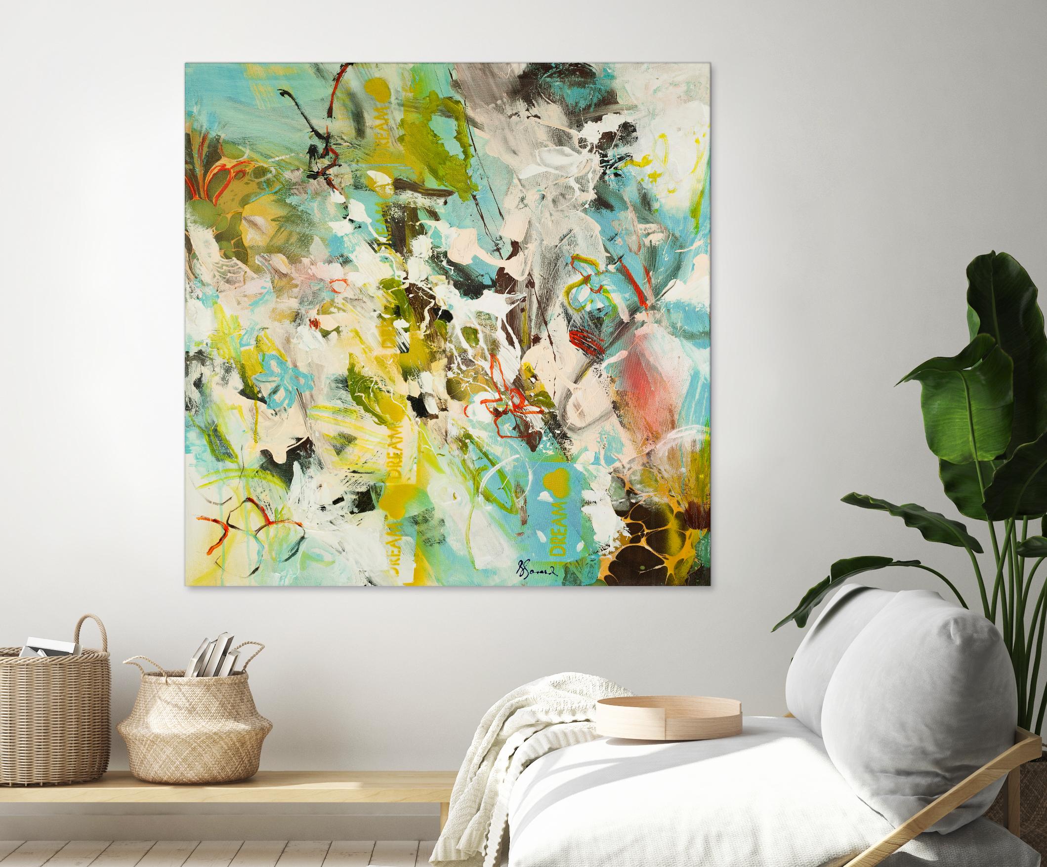 Sweet Dream I by Doris Savard on GIANT ART - pink abstract