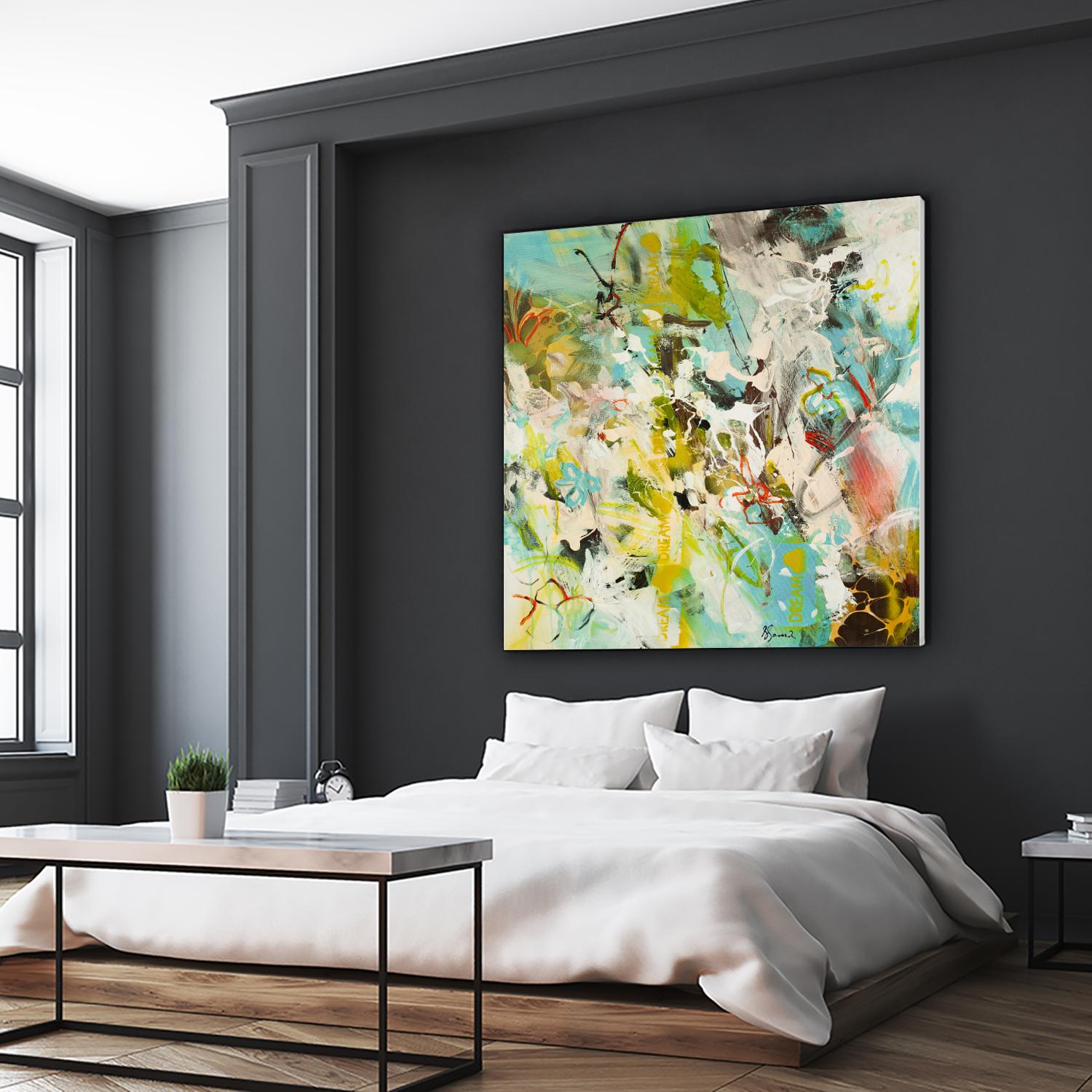 Sweet Dream I by Doris Savard on GIANT ART - pink abstract