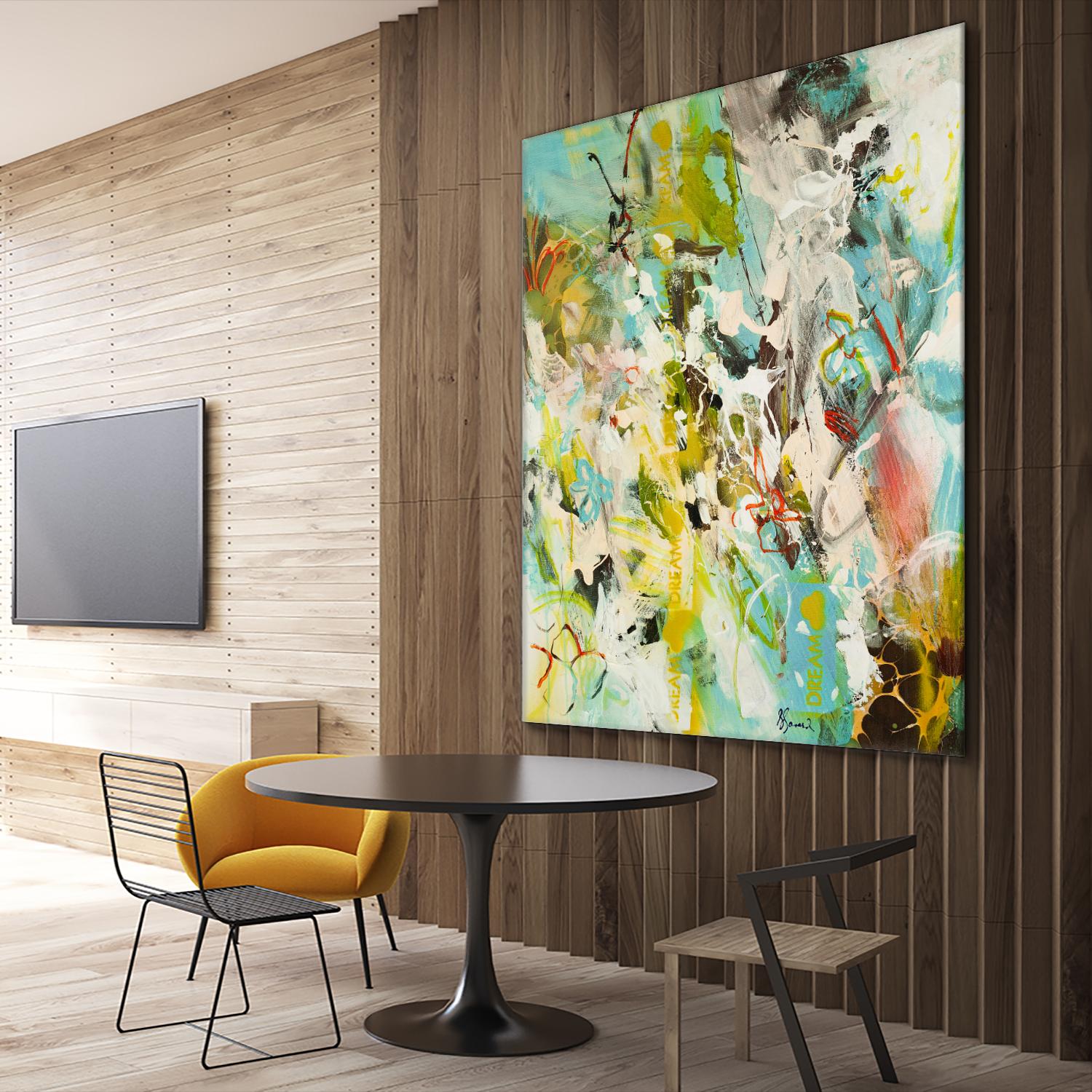 Sweet Dream I by Doris Savard on GIANT ART - pink abstract