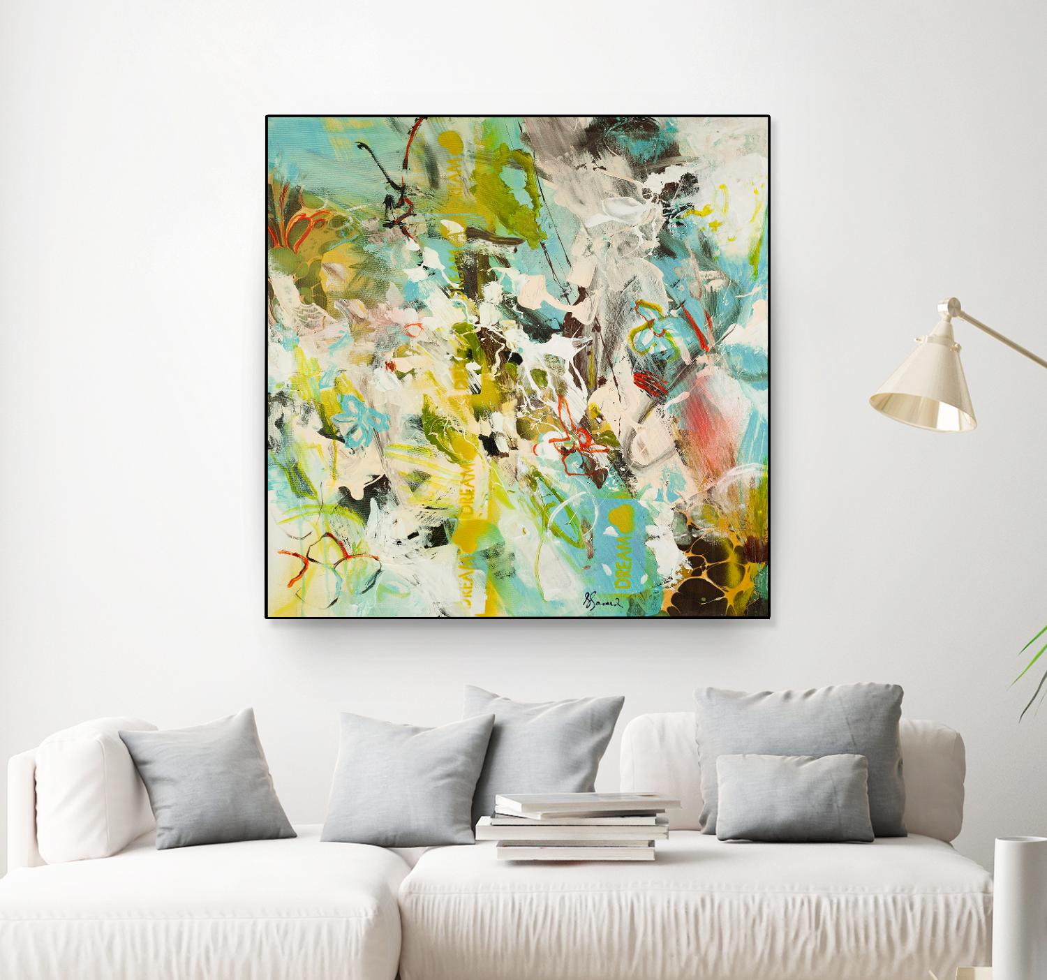Sweet Dream I by Doris Savard on GIANT ART - pink abstract