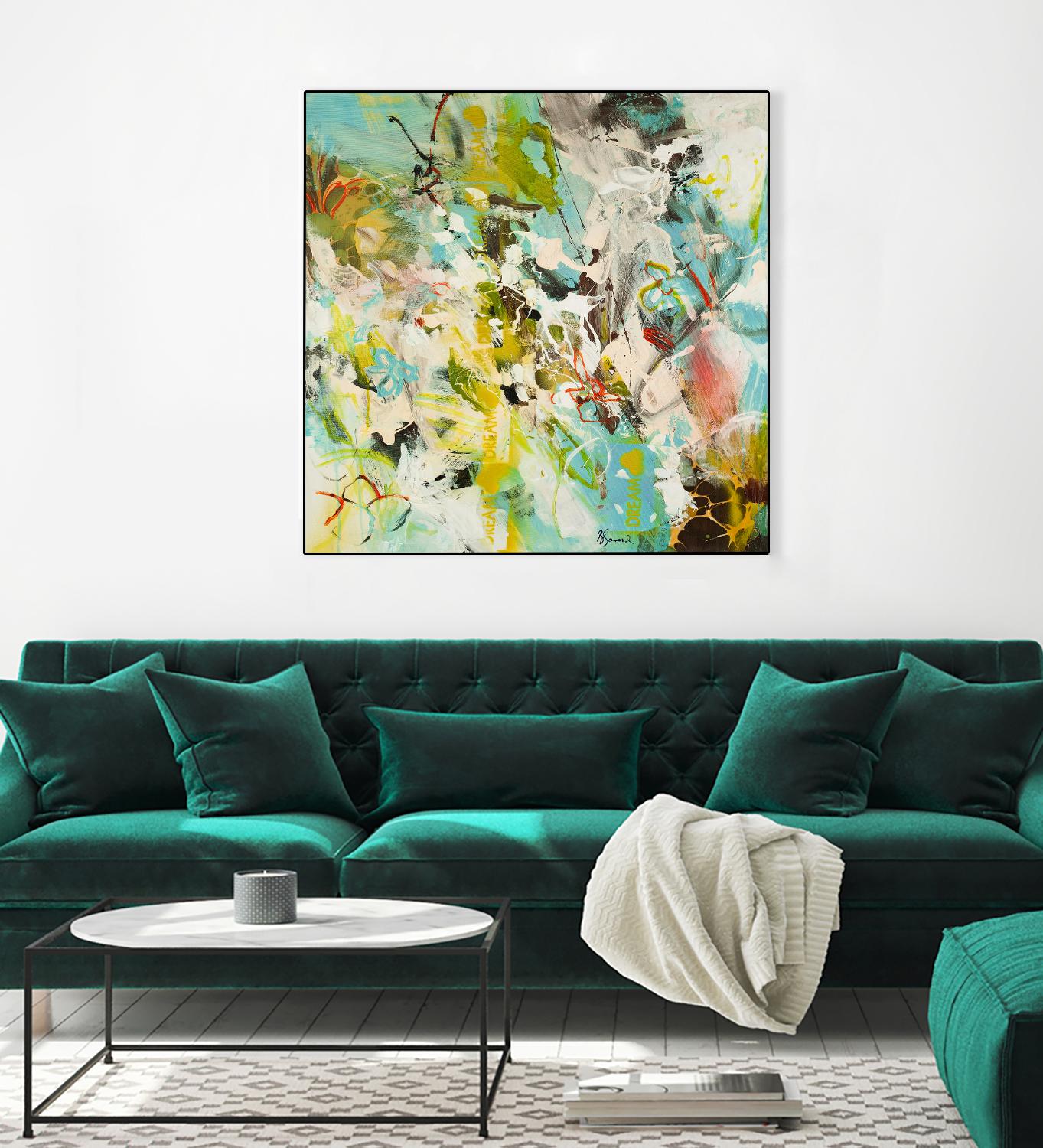 Sweet Dream I by Doris Savard on GIANT ART - pink abstract