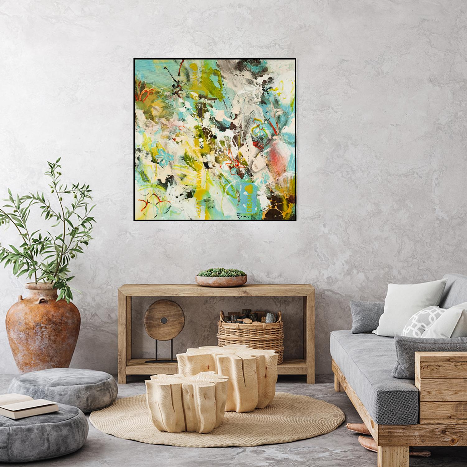 Sweet Dream I by Doris Savard on GIANT ART - pink abstract