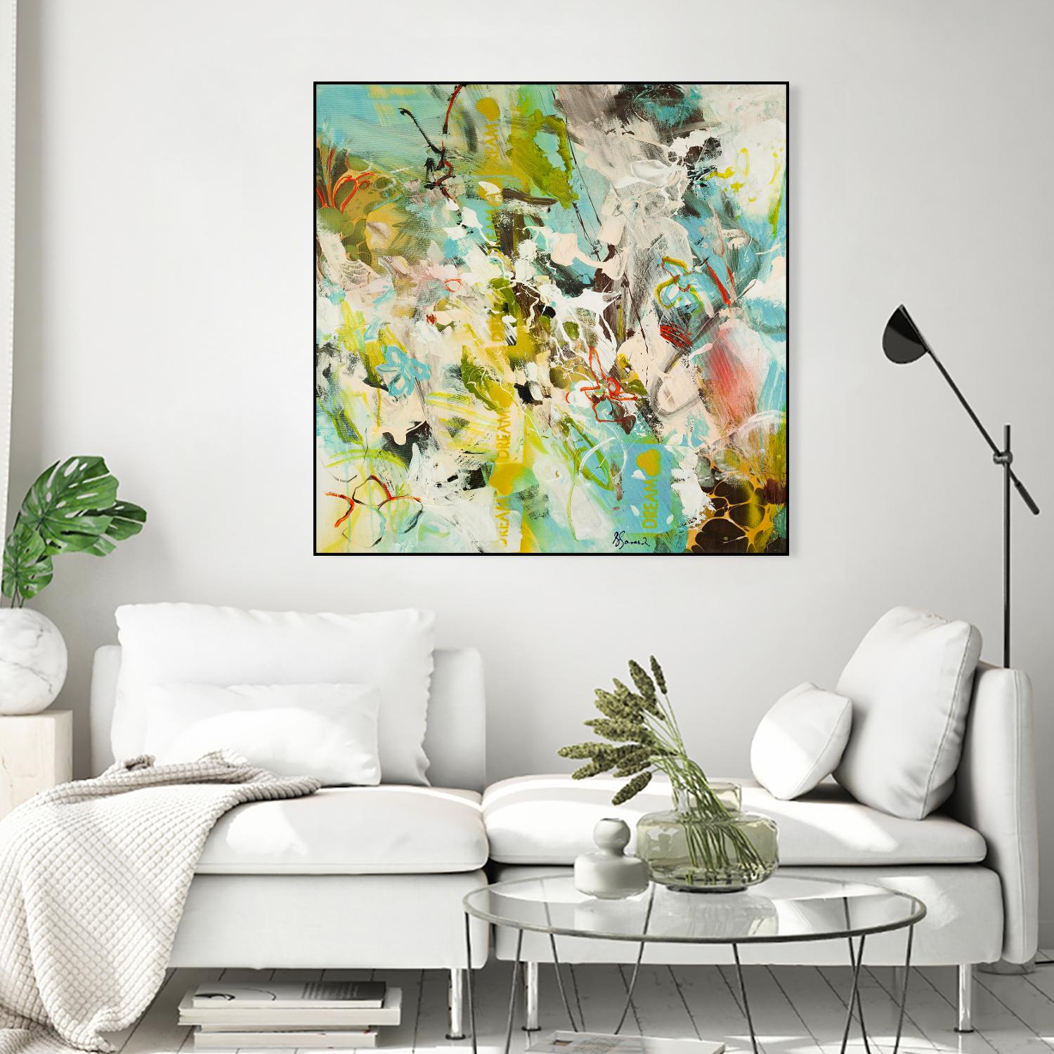Sweet Dream I by Doris Savard on GIANT ART - pink abstract