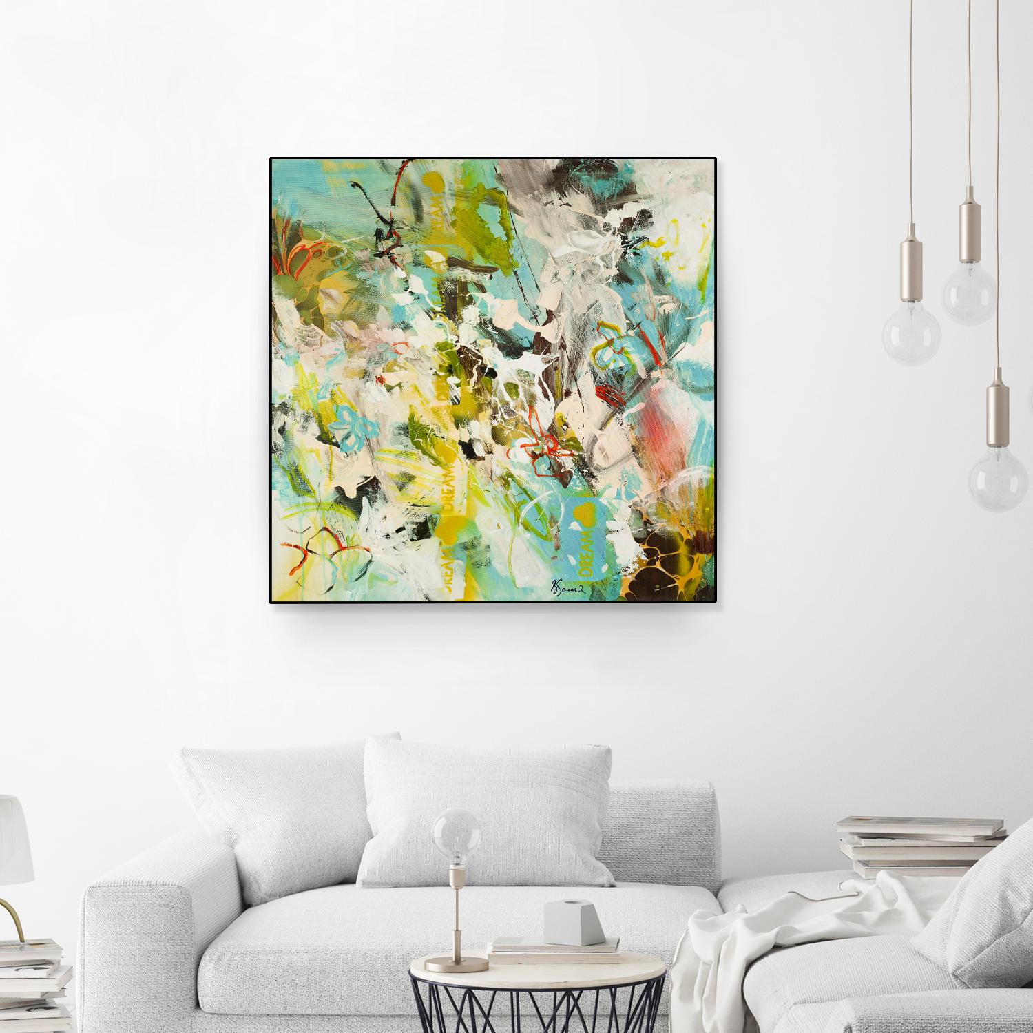 Sweet Dream I by Doris Savard on GIANT ART - pink abstract