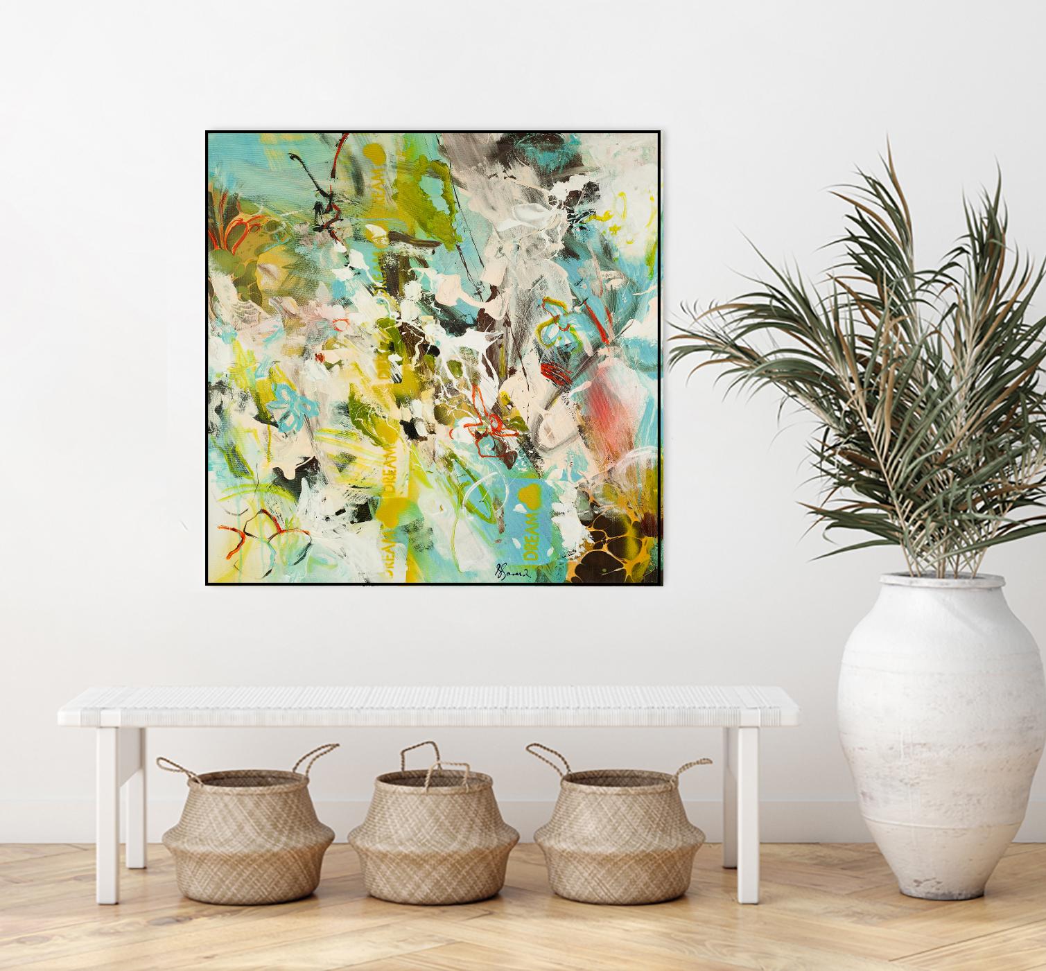 Sweet Dream I by Doris Savard on GIANT ART - pink abstract