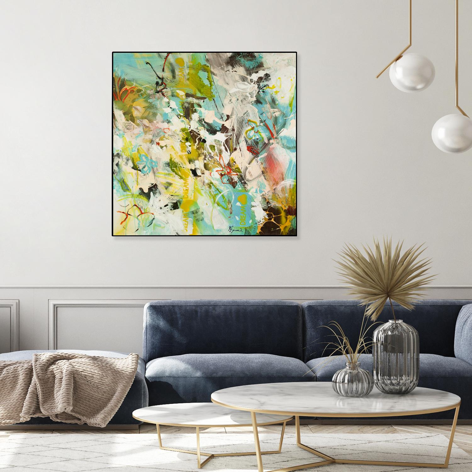 Sweet Dream I by Doris Savard on GIANT ART - pink abstract