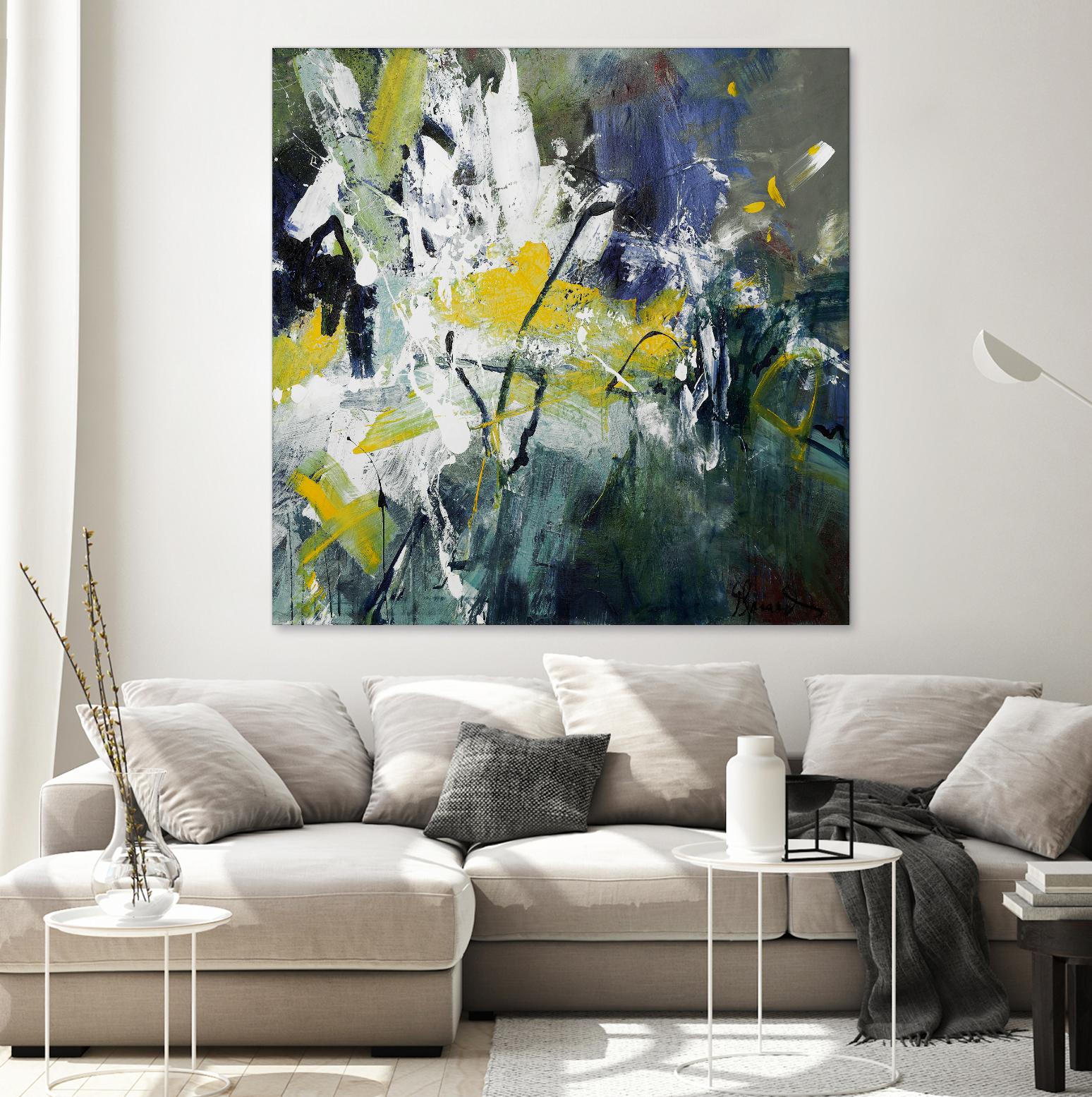New Sparkle by Doris Savard on GIANT ART - green abstract