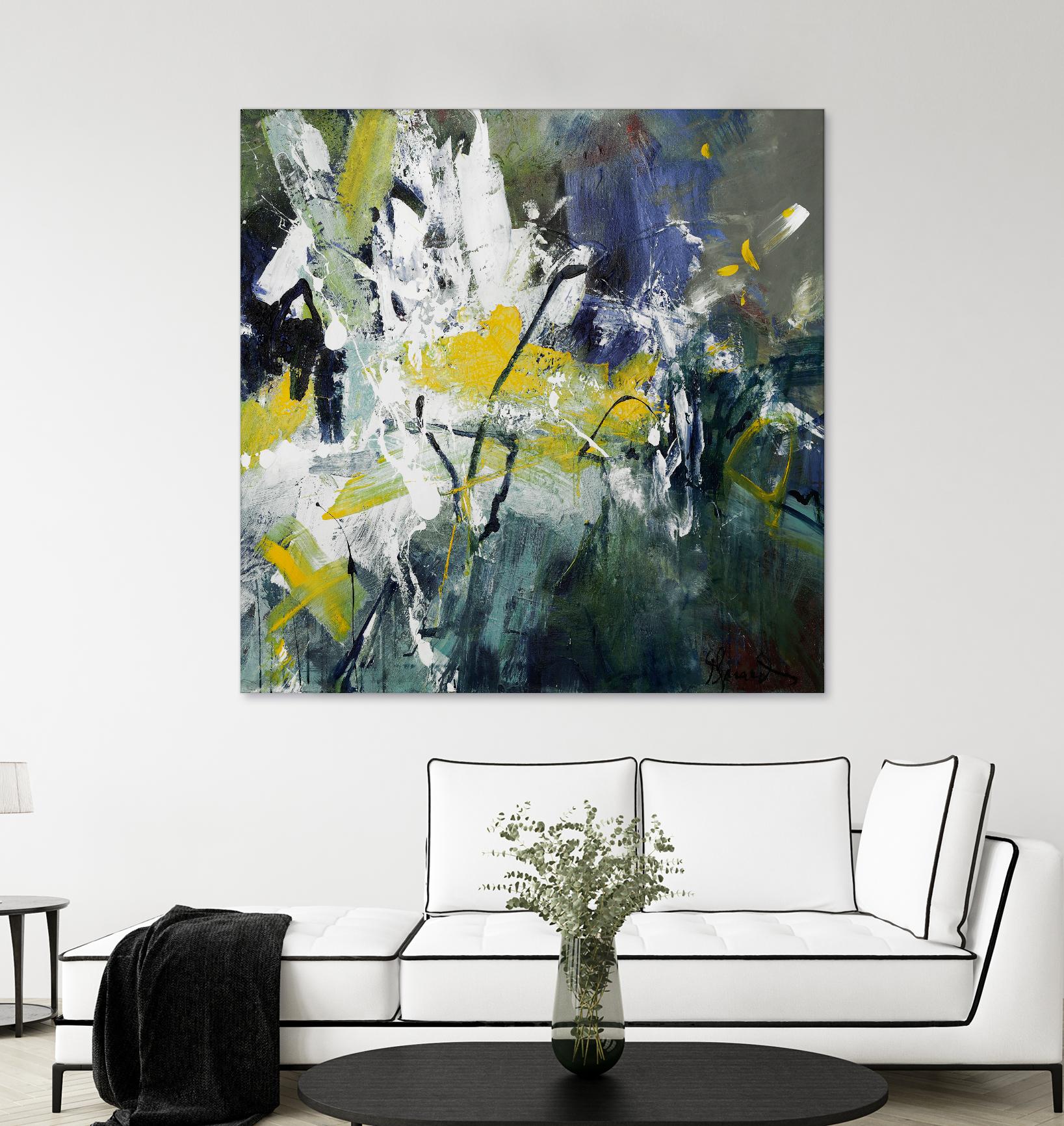 New Sparkle by Doris Savard on GIANT ART - green abstract