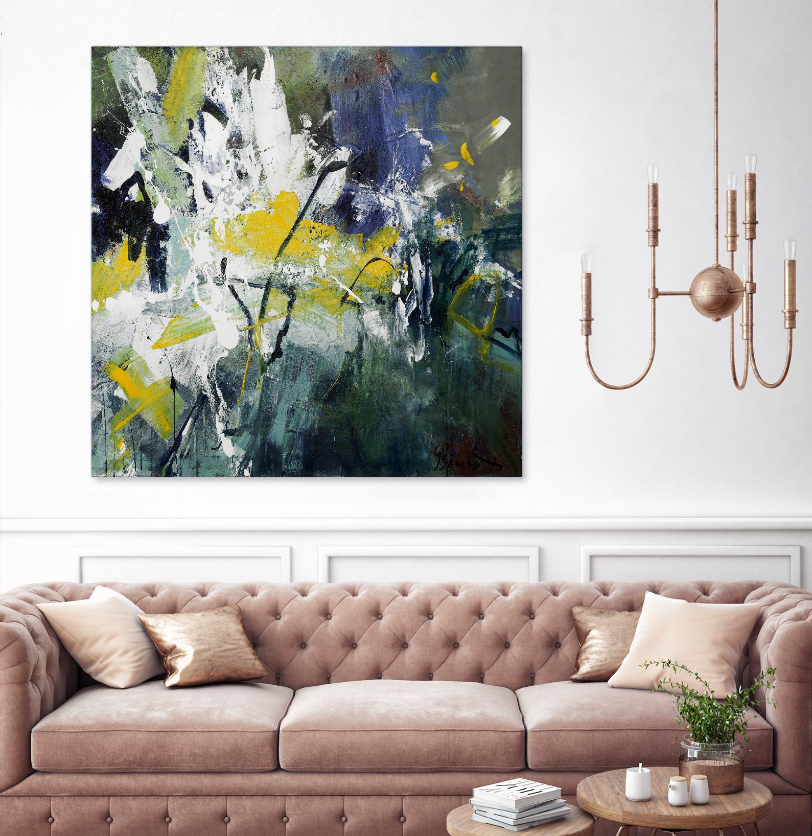 New Sparkle by Doris Savard on GIANT ART - green abstract
