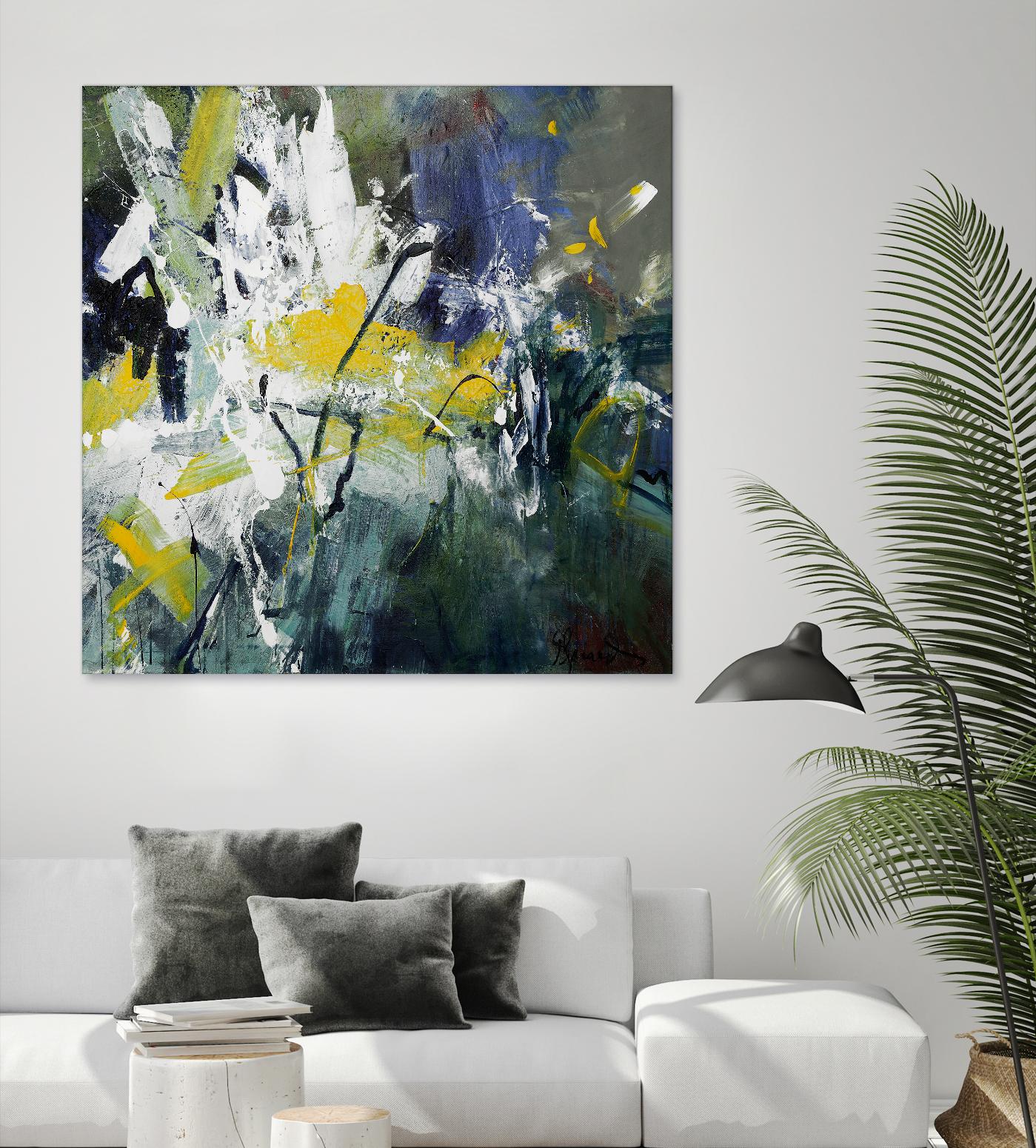 New Sparkle by Doris Savard on GIANT ART - green abstract