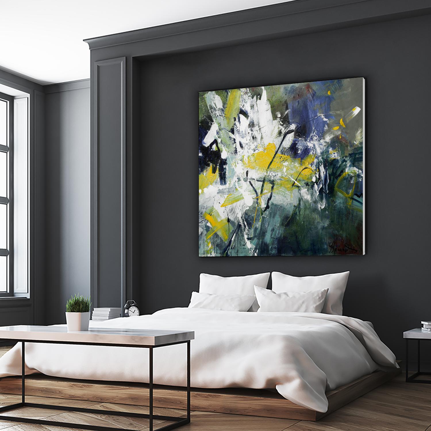 New Sparkle by Doris Savard on GIANT ART - green abstract
