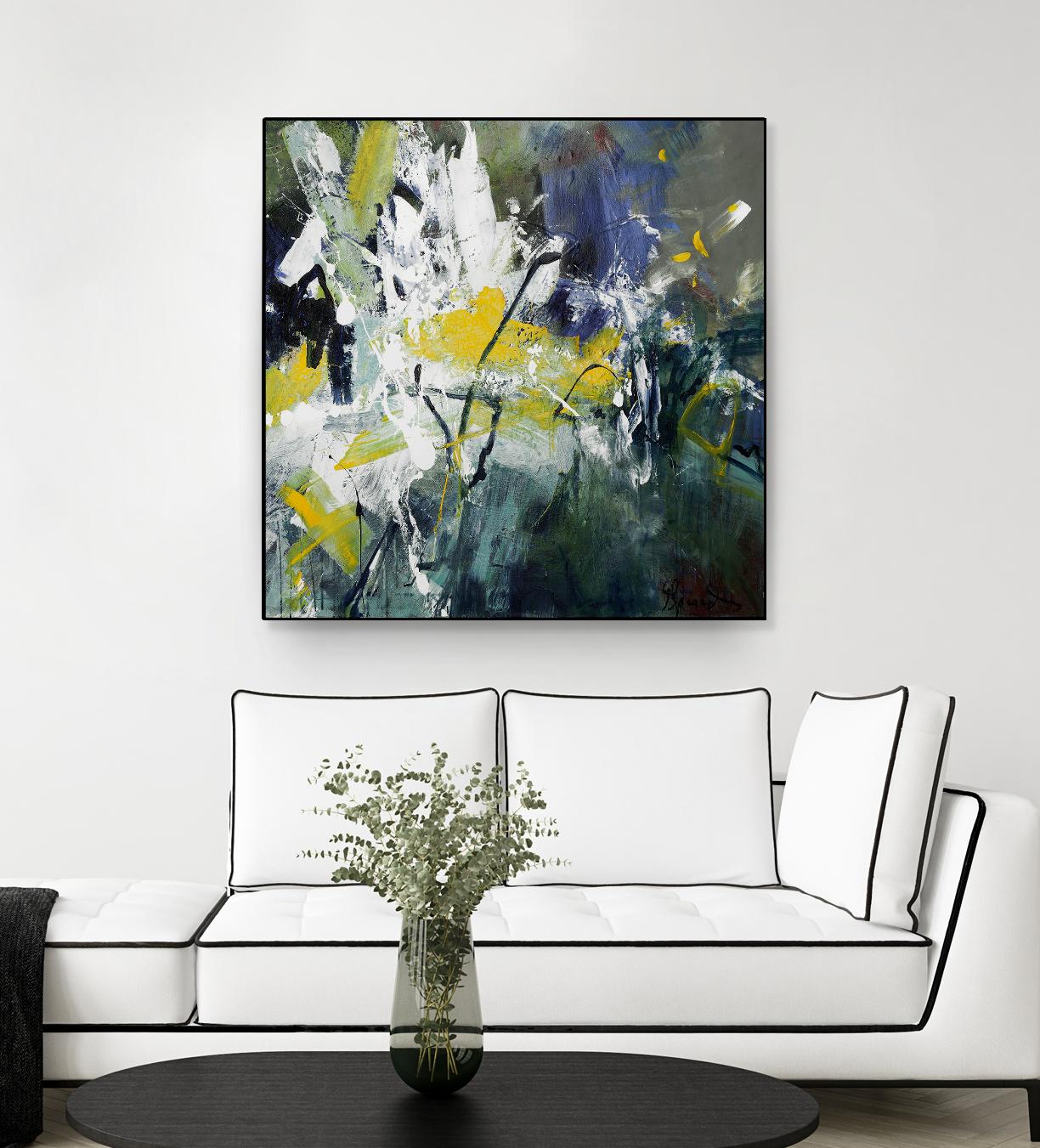 New Sparkle by Doris Savard on GIANT ART - green abstract
