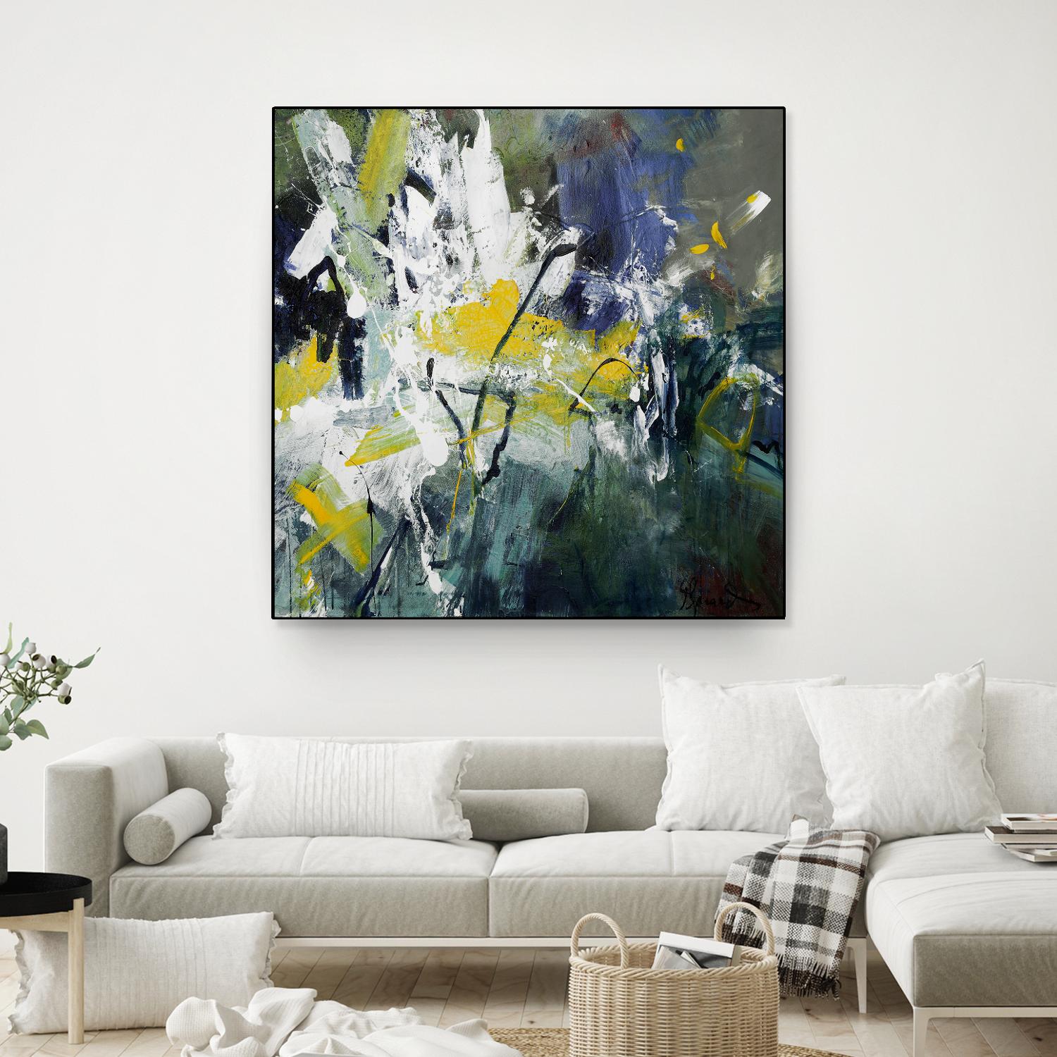 New Sparkle by Doris Savard on GIANT ART - green abstract