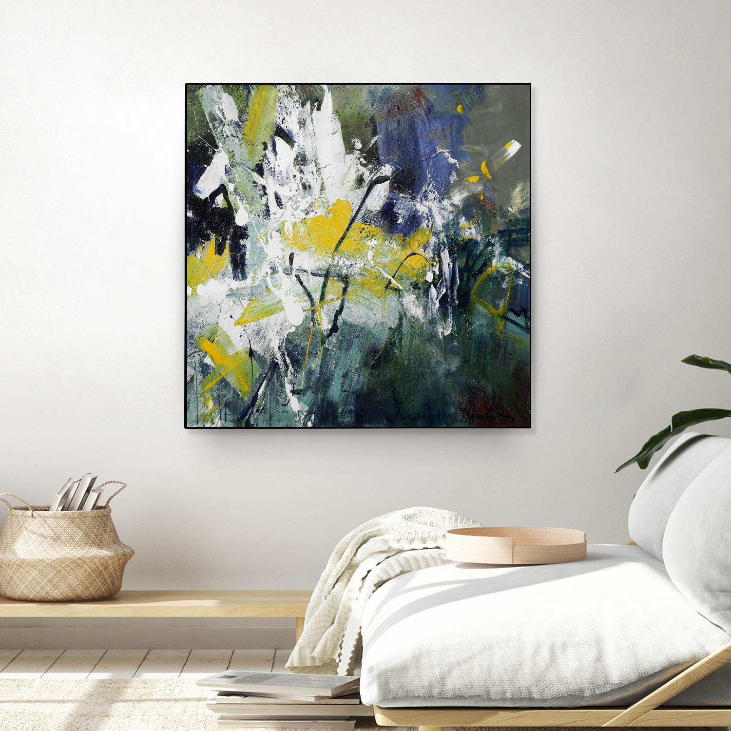 New Sparkle by Doris Savard on GIANT ART - green abstract