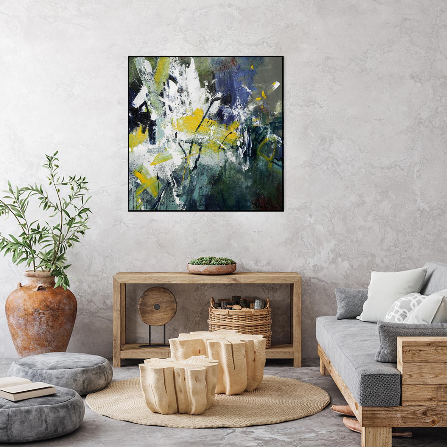 New Sparkle by Doris Savard on GIANT ART - green abstract