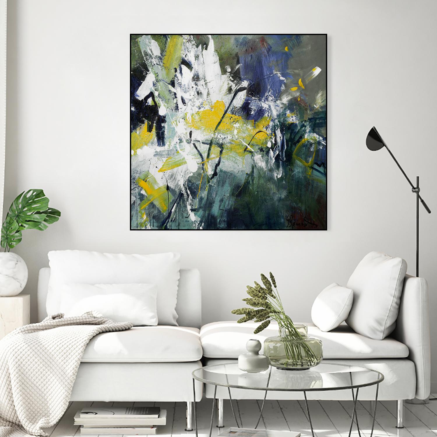 New Sparkle by Doris Savard on GIANT ART - green abstract