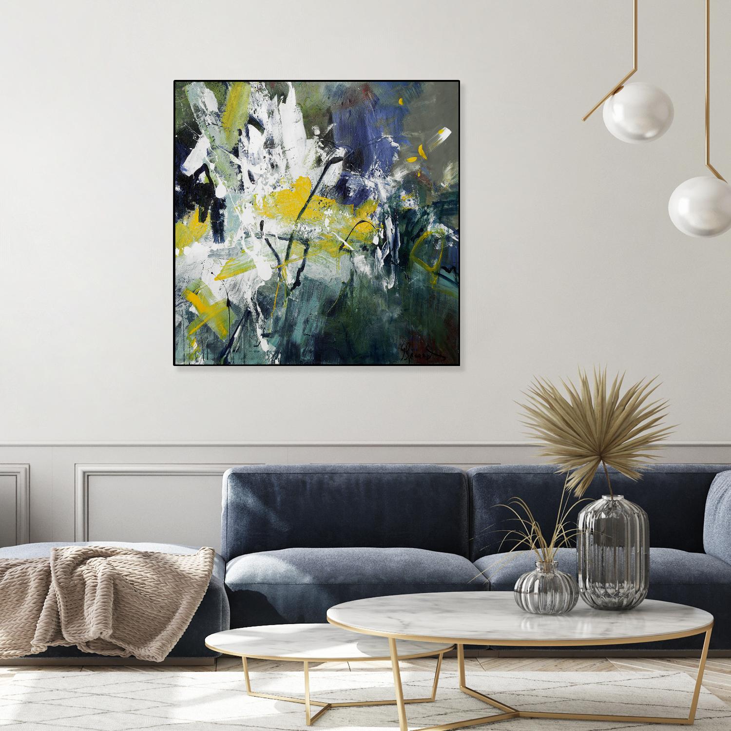 New Sparkle by Doris Savard on GIANT ART - green abstract