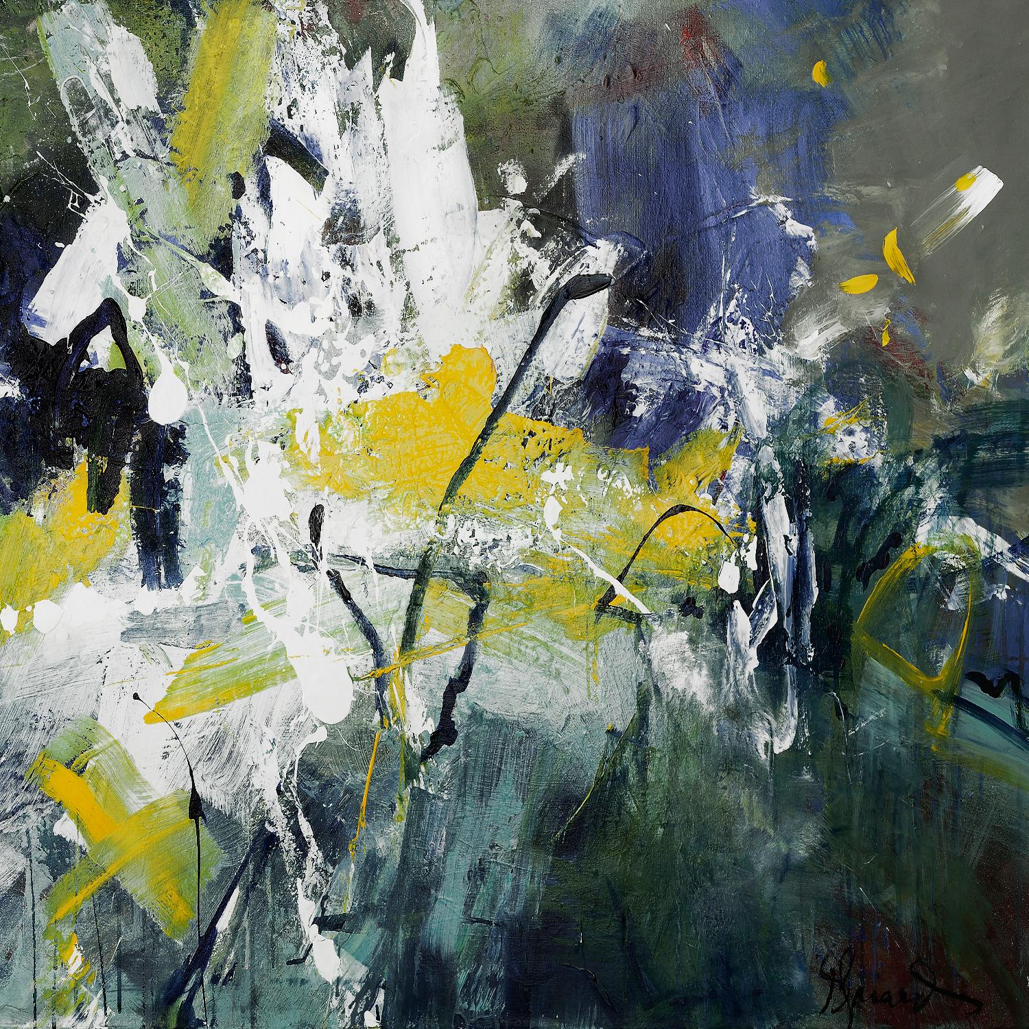 New Sparkle by Doris Savard on GIANT ART - green abstract