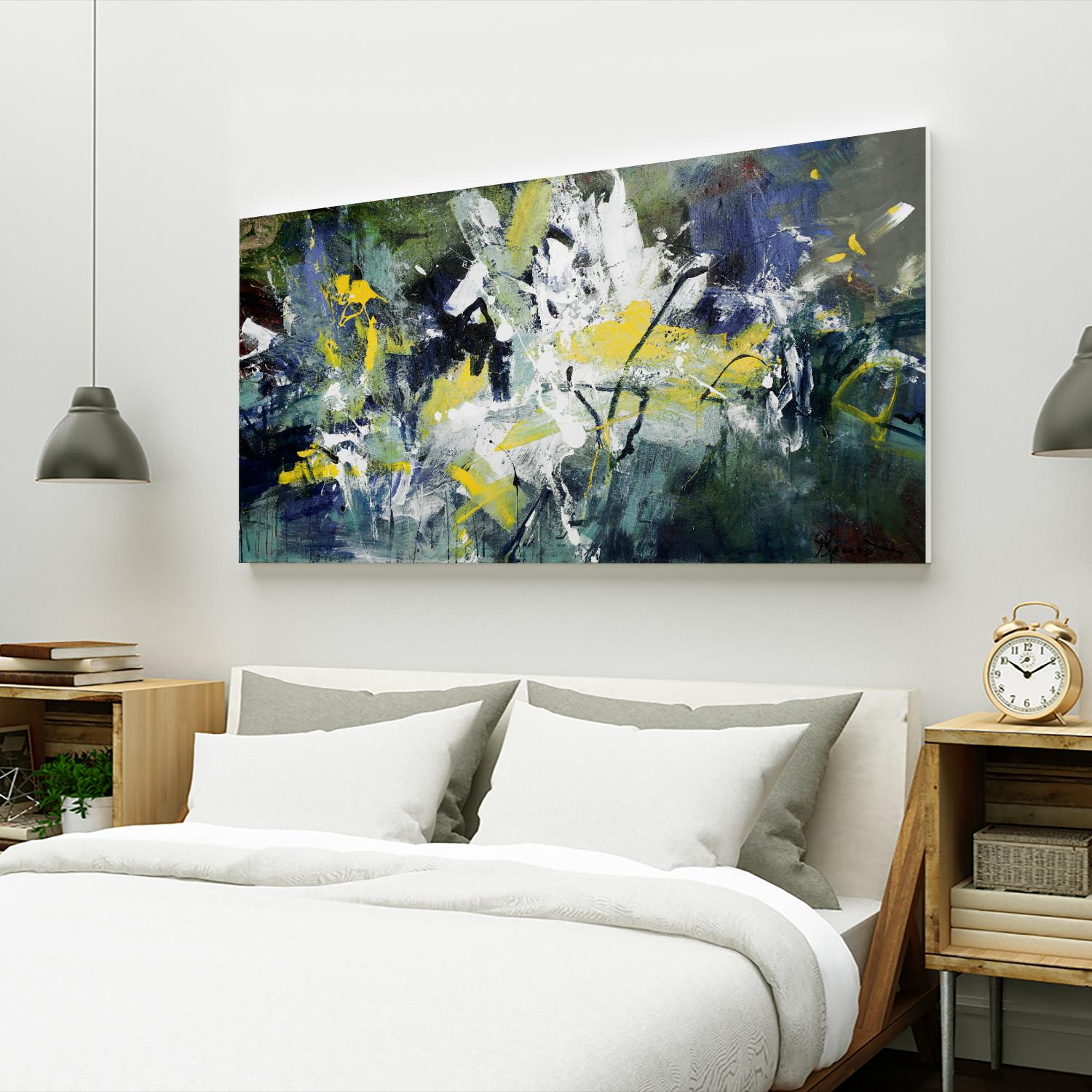 Sparkle by Doris Savard on GIANT ART - green abstract savard