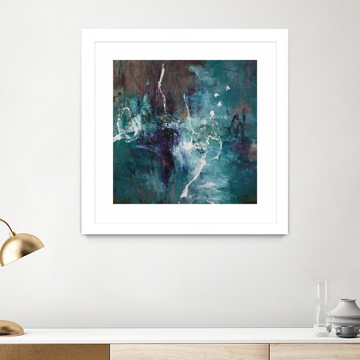 New Emergence by Doris Savard on GIANT ART - blue abstract