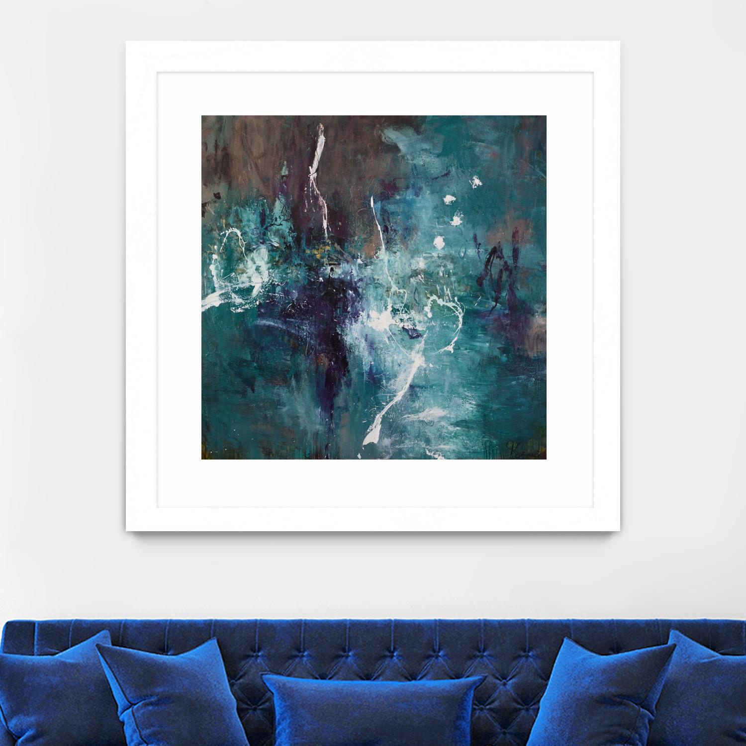 New Emergence by Doris Savard on GIANT ART - blue abstract