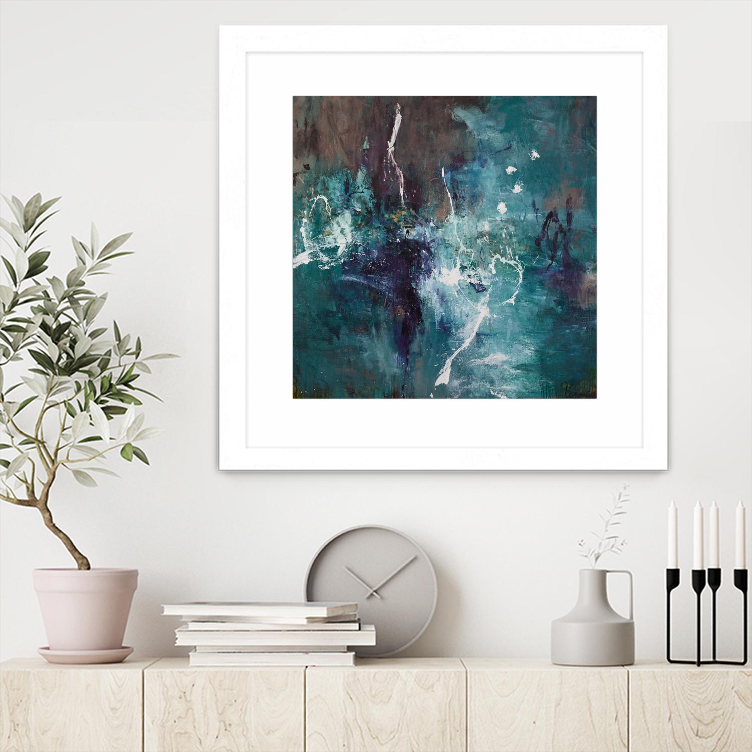 New Emergence by Doris Savard on GIANT ART - blue abstract