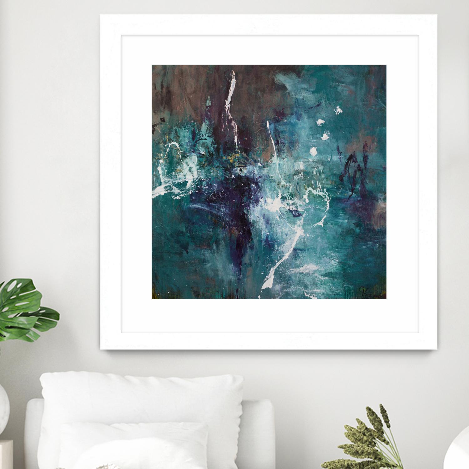 New Emergence by Doris Savard on GIANT ART - blue abstract