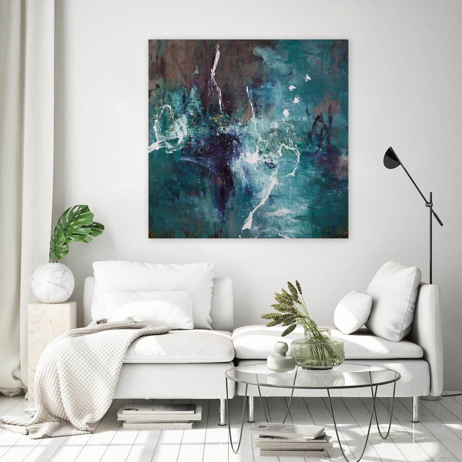 New Emergence by Doris Savard on GIANT ART - blue abstract